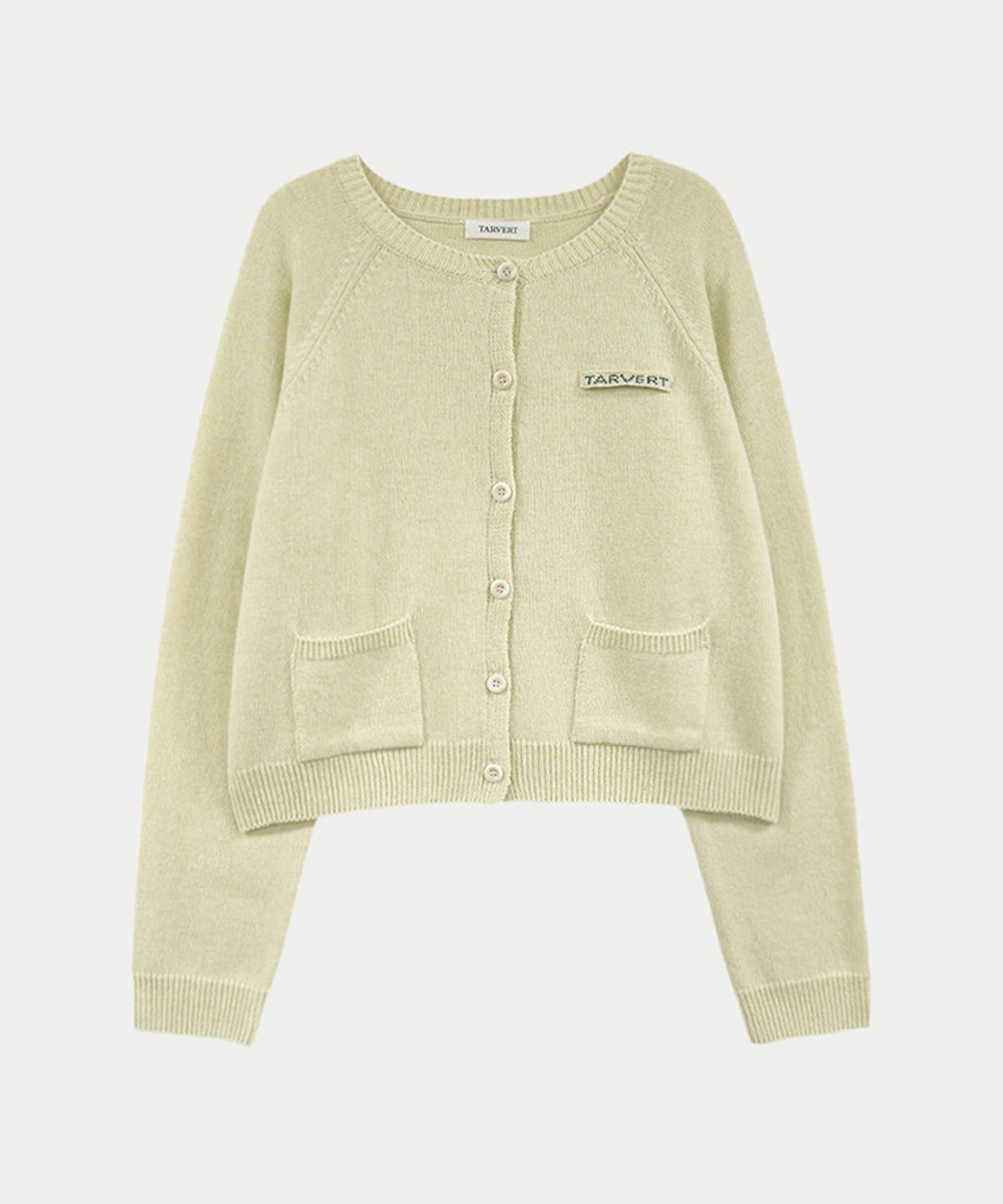 타버트(TARVERT) Summit Round Knit Cardigan - Light Yellow