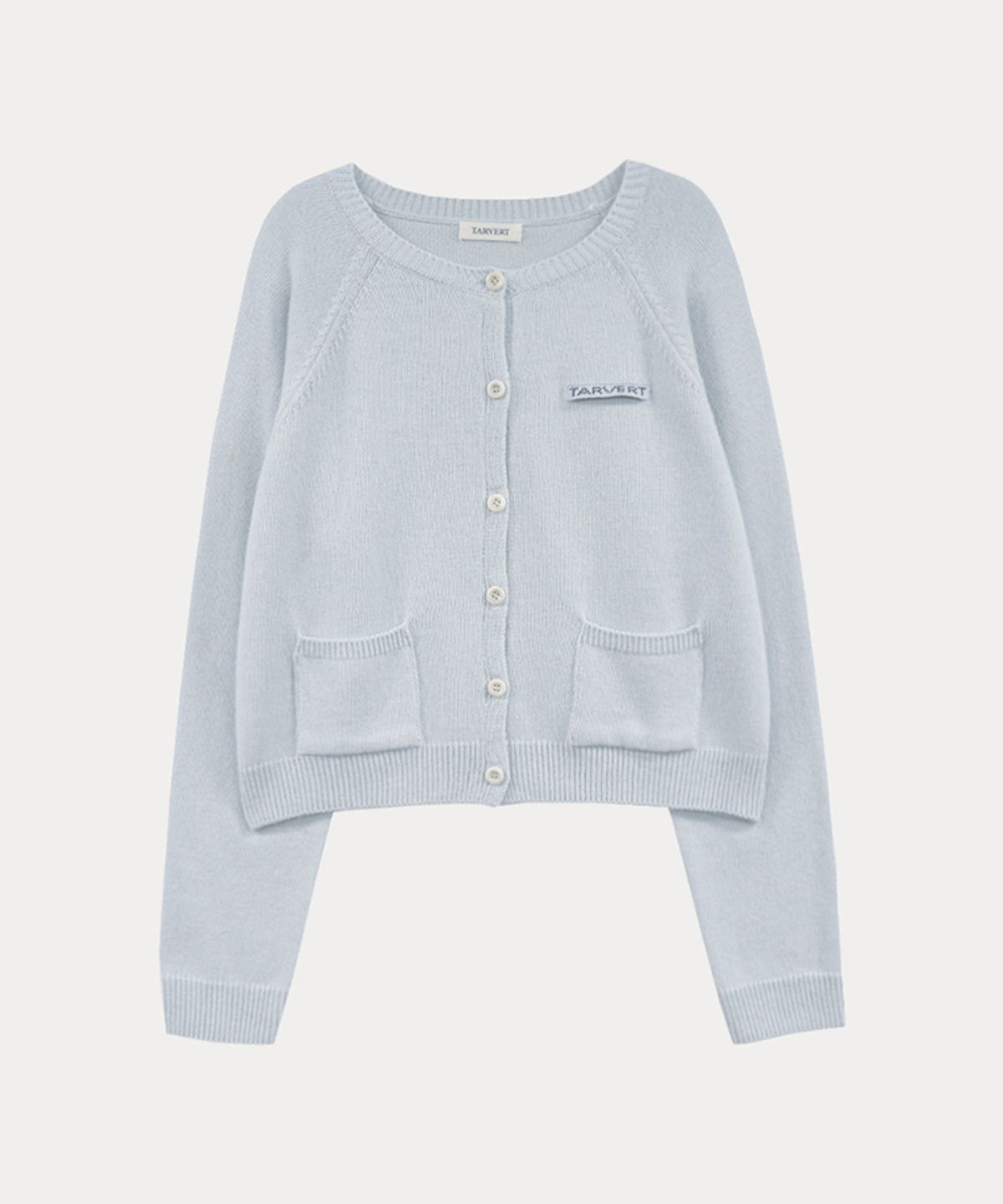 타버트(TARVERT) Summit Round Knit Cardigan - Sky Blue