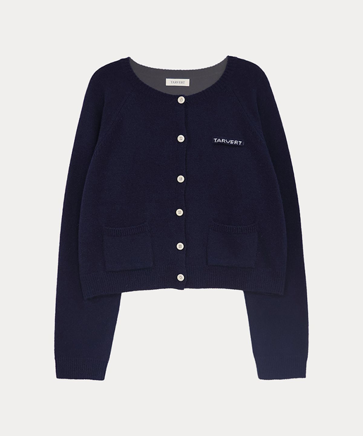 타버트(TARVERT) Summit Round Knit Cardigan - Navy
