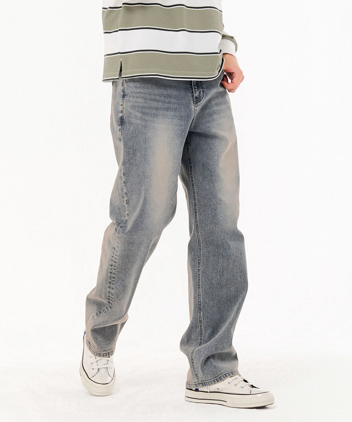 체이스컬트(CHASECULT) 남성 M톤 빈티지 와이드 데님팬츠-FARK2314B0N