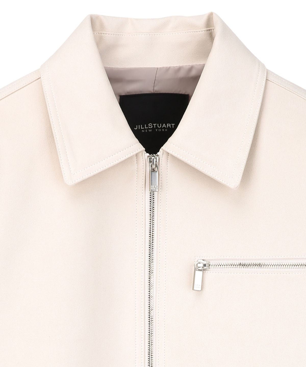 질스튜어트뉴욕 맨(JILLSTUART NEWYORK MEN) 스웨이드 터치 트러커 점퍼 - 아이보리(JNJU6A104IV)