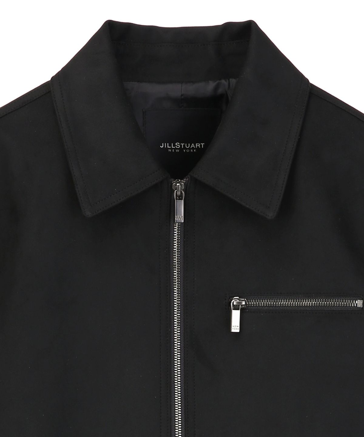 질스튜어트뉴욕 맨(JILLSTUART NEWYORK MEN) 스웨이드 터치 트러커 점퍼 - 블랙(JNJU6A104BK)
