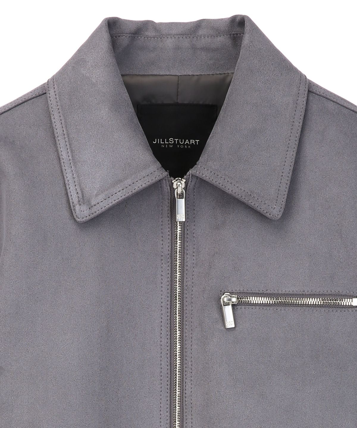 질스튜어트뉴욕 맨(JILLSTUART NEWYORK MEN) 스웨이드 터치 트러커 점퍼 - 다크그레이(JNJU6A104G3)
