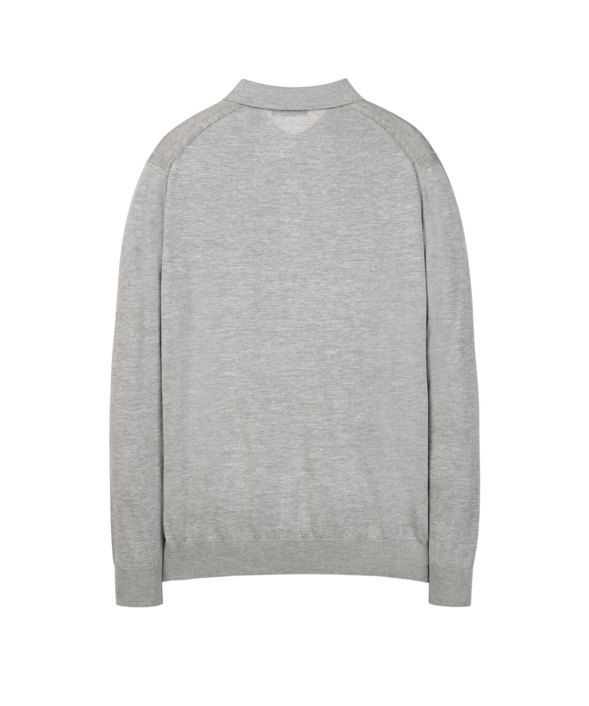 질스튜어트뉴욕 맨(JILLSTUART NEWYORK MEN) 실크 블렌드 카라 니트 - 그레이(JNSW6A104G2)