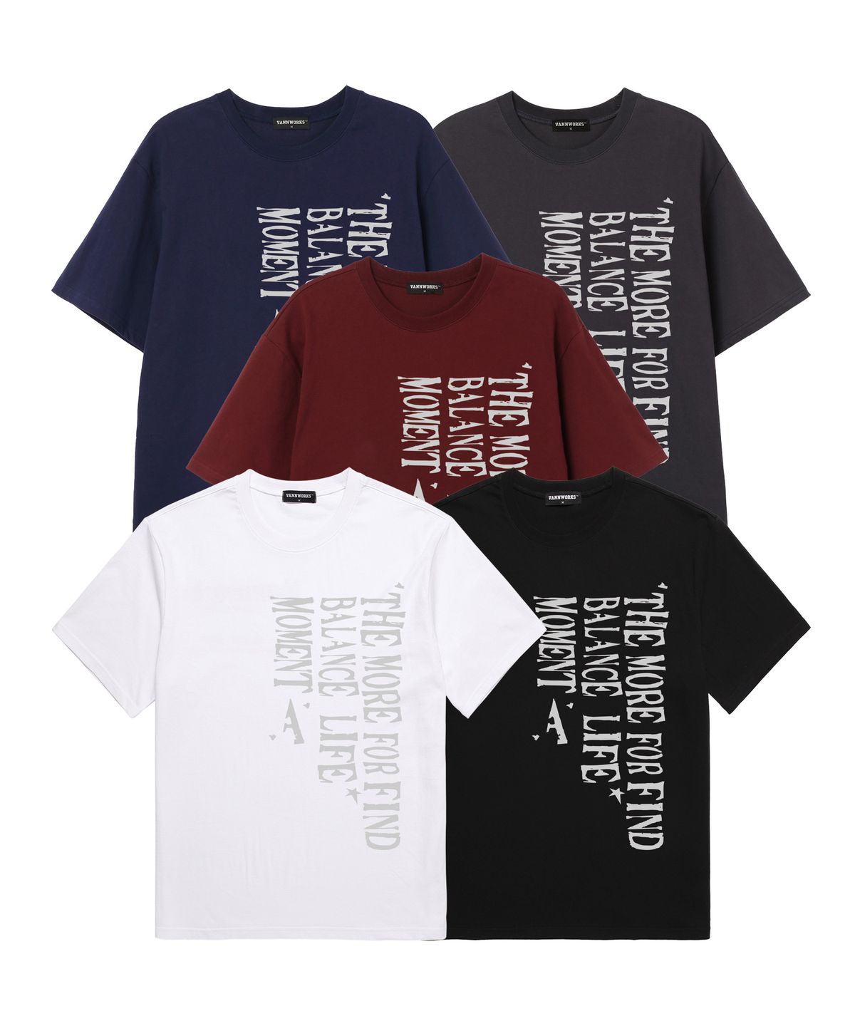 밴웍스(VANNWORKS) URBAN BALANCE 반팔 티셔츠 (VS0132) 네이비
