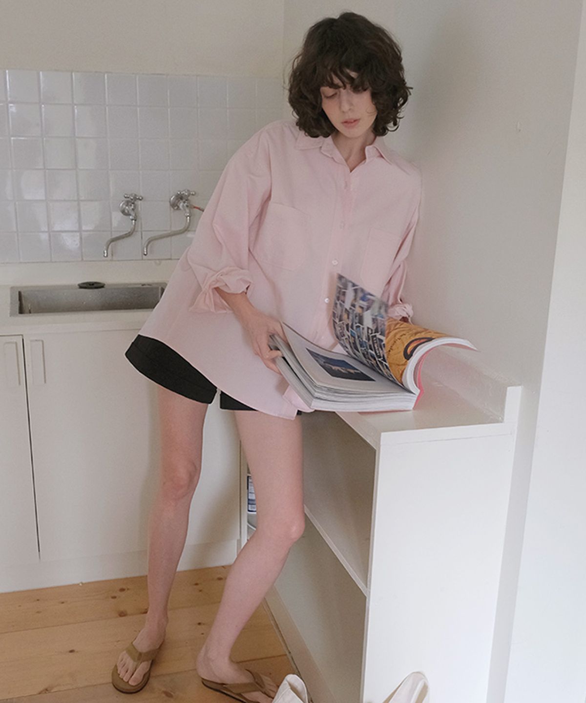 타버트(TARVERT) Notion Oxford Shirt - Pink