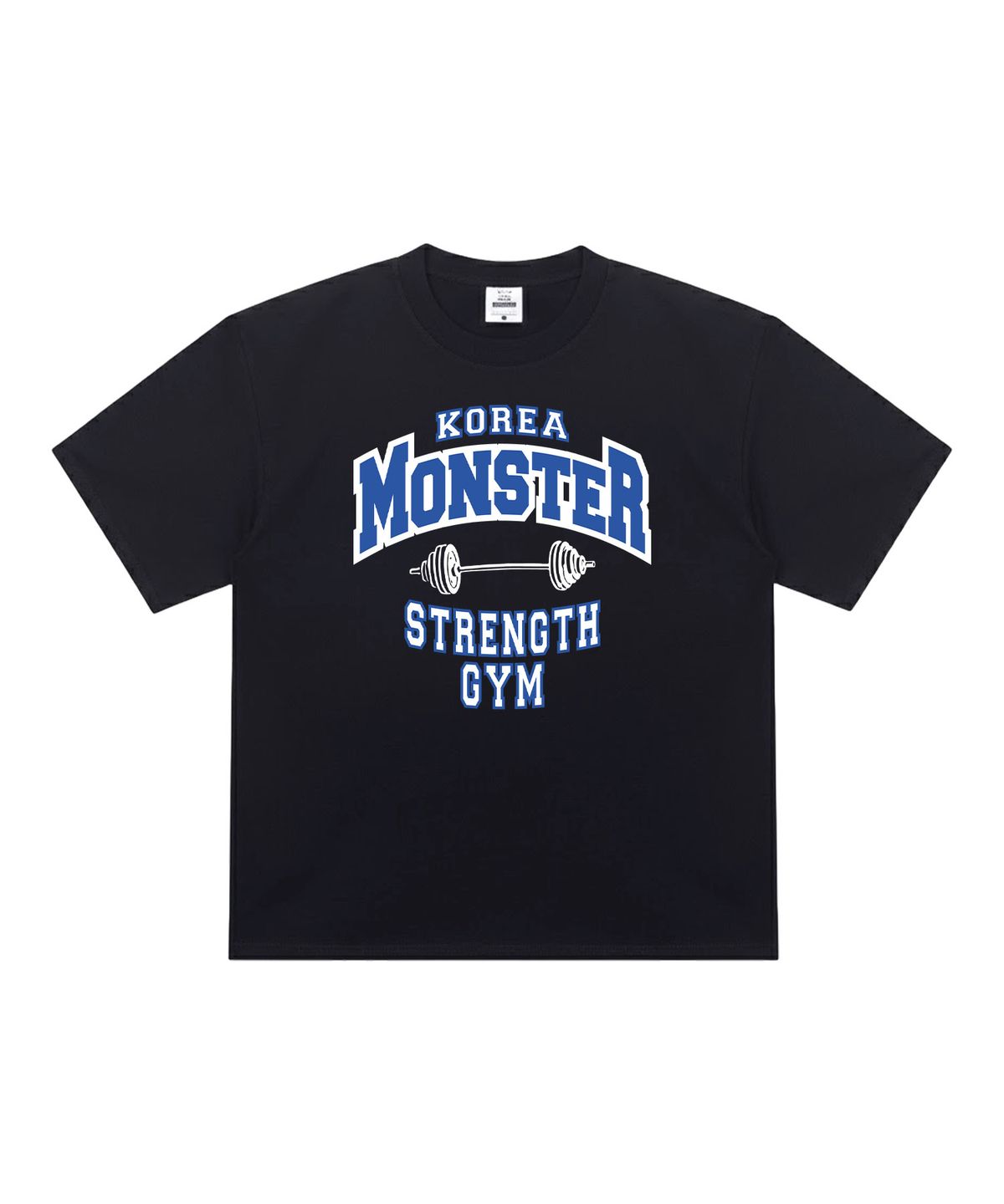 코리아몬스터(KOREAMONSTER) KM22 STRENGTH GYM 오버핏 반팔티 화이트