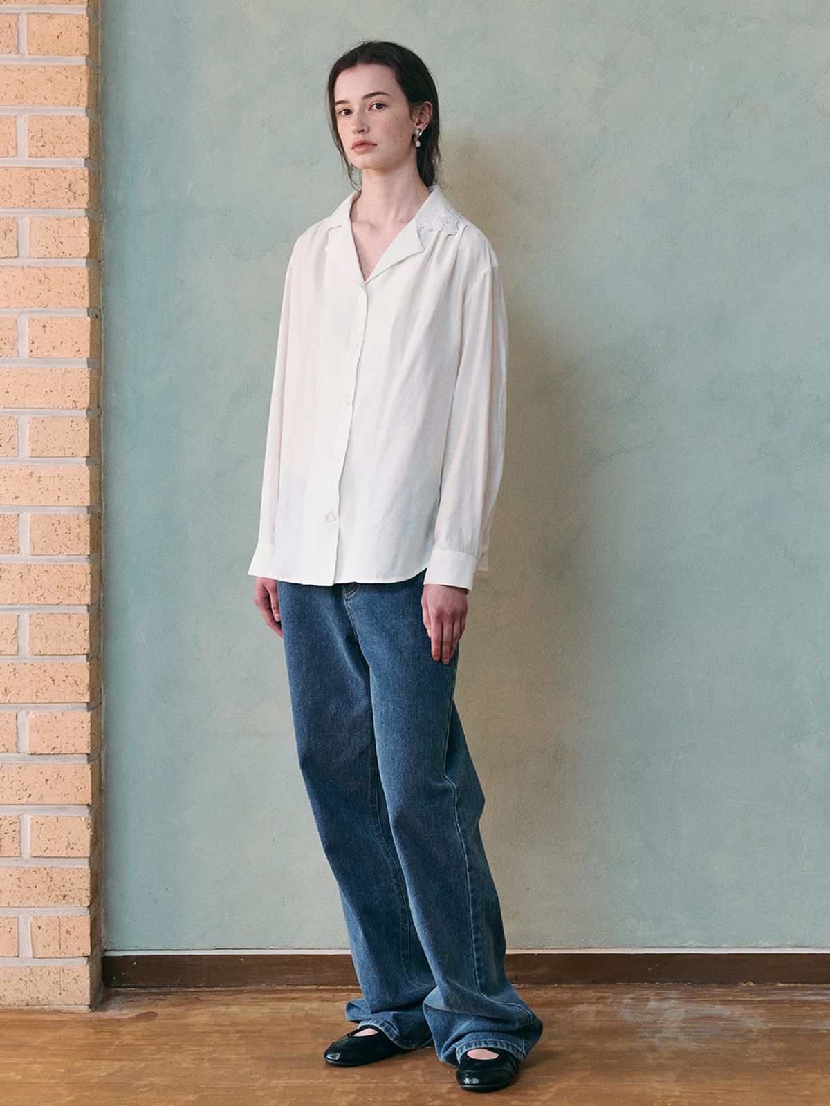 르니나(LENINA) FROM retro embroidery blouse_WHITE