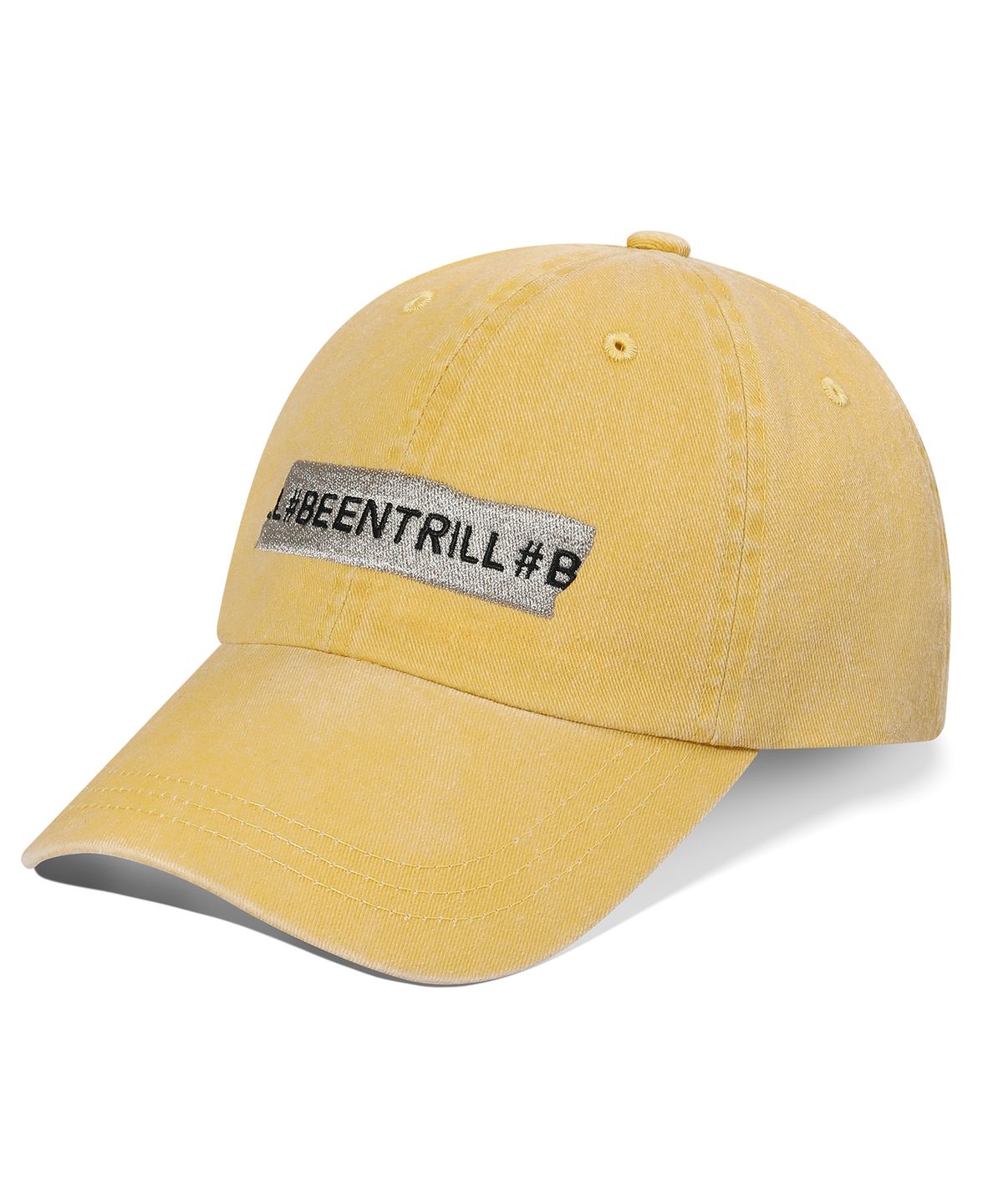 빈트릴(BEENTRILL) 빈티지 테이핑 캡(머스타드)