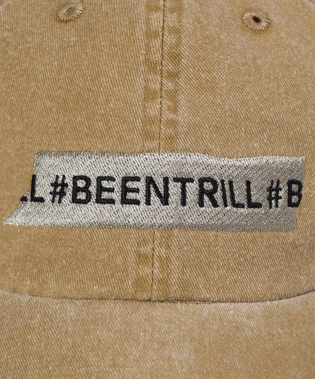 빈트릴(BEENTRILL) 빈티지 테이핑 캡(브라운)