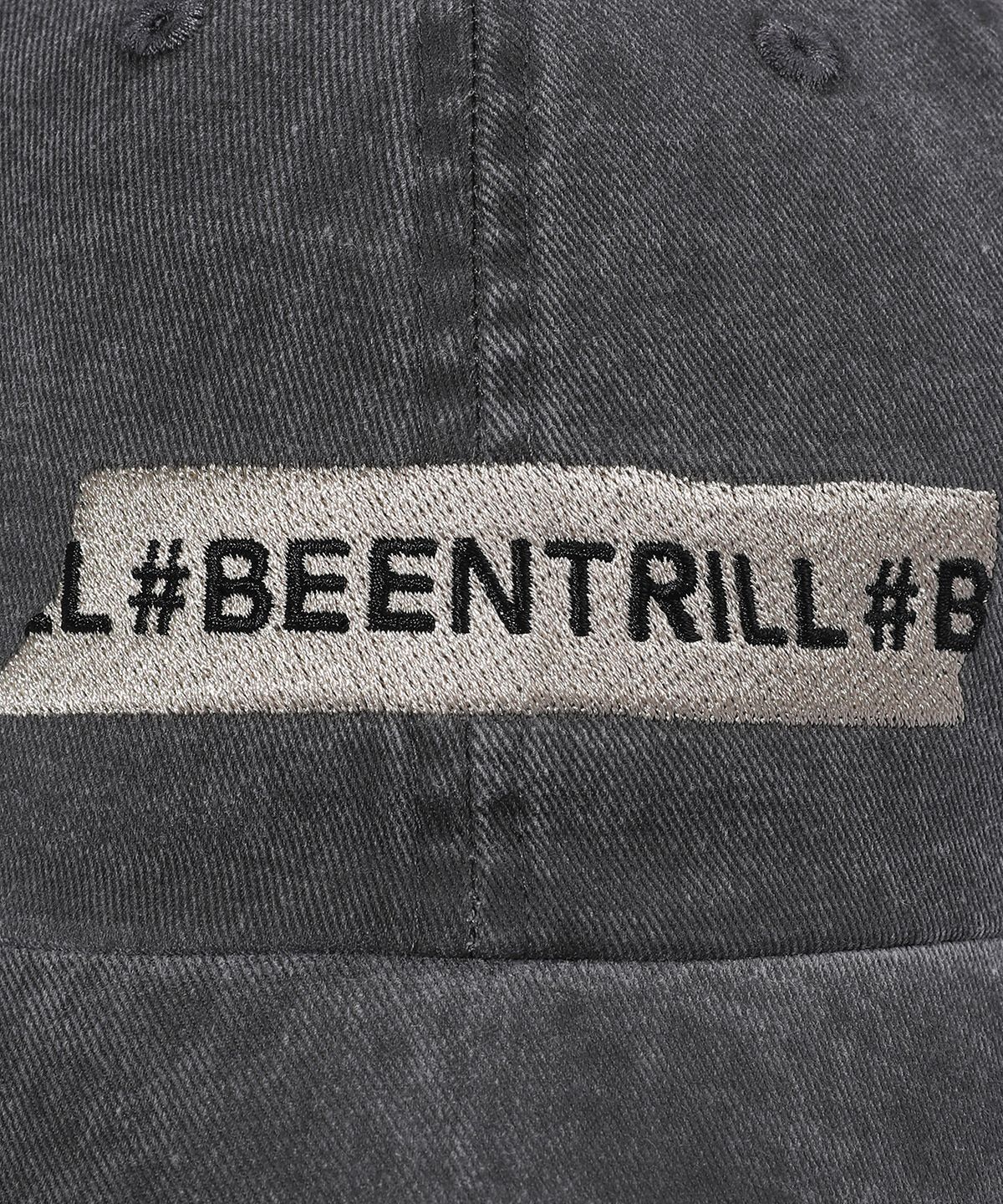 빈트릴(BEENTRILL) 빈티지 테이핑 캡(차콜)