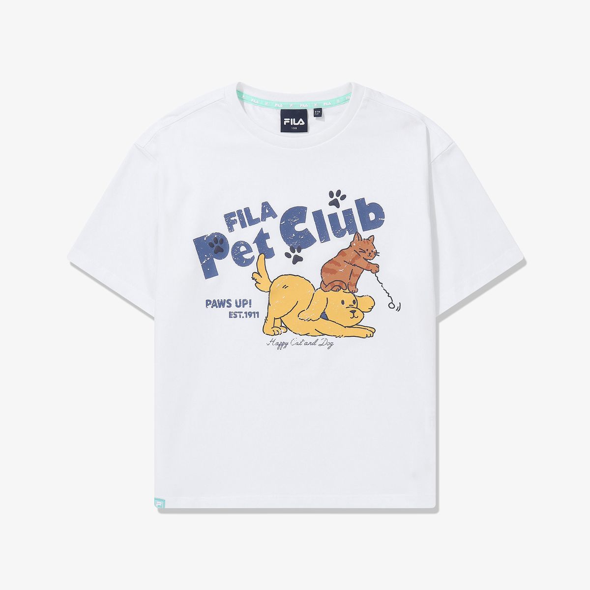 휠라 키즈(FILA KIDS) PET CLUB 반팔 티셔츠
