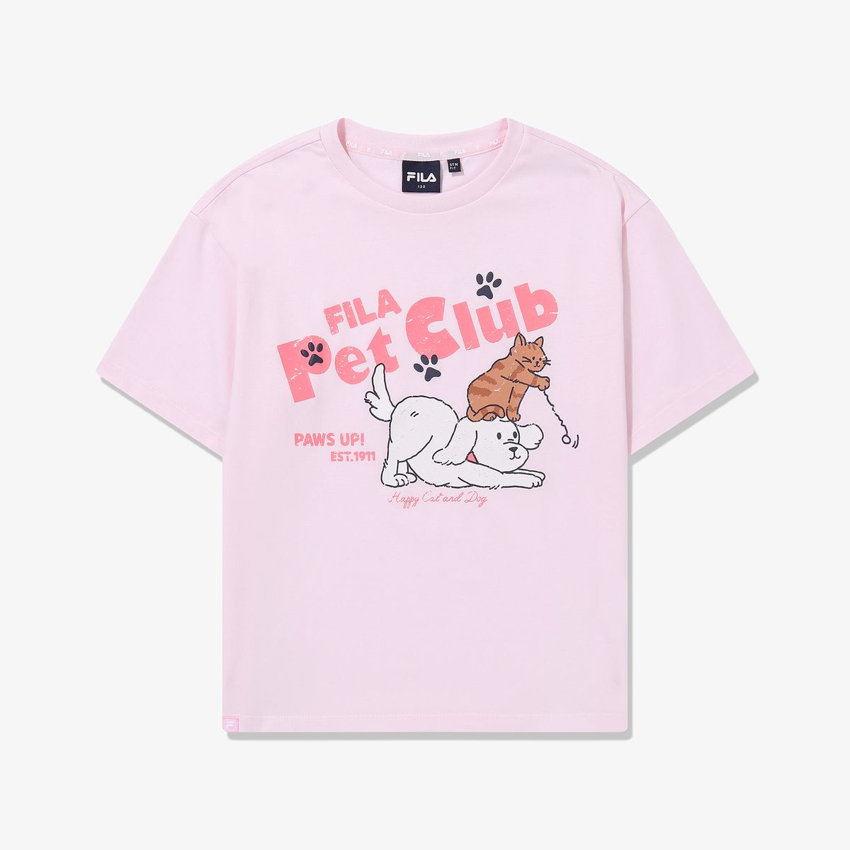 휠라 키즈(FILA KIDS) PET CLUB 반팔 티셔츠