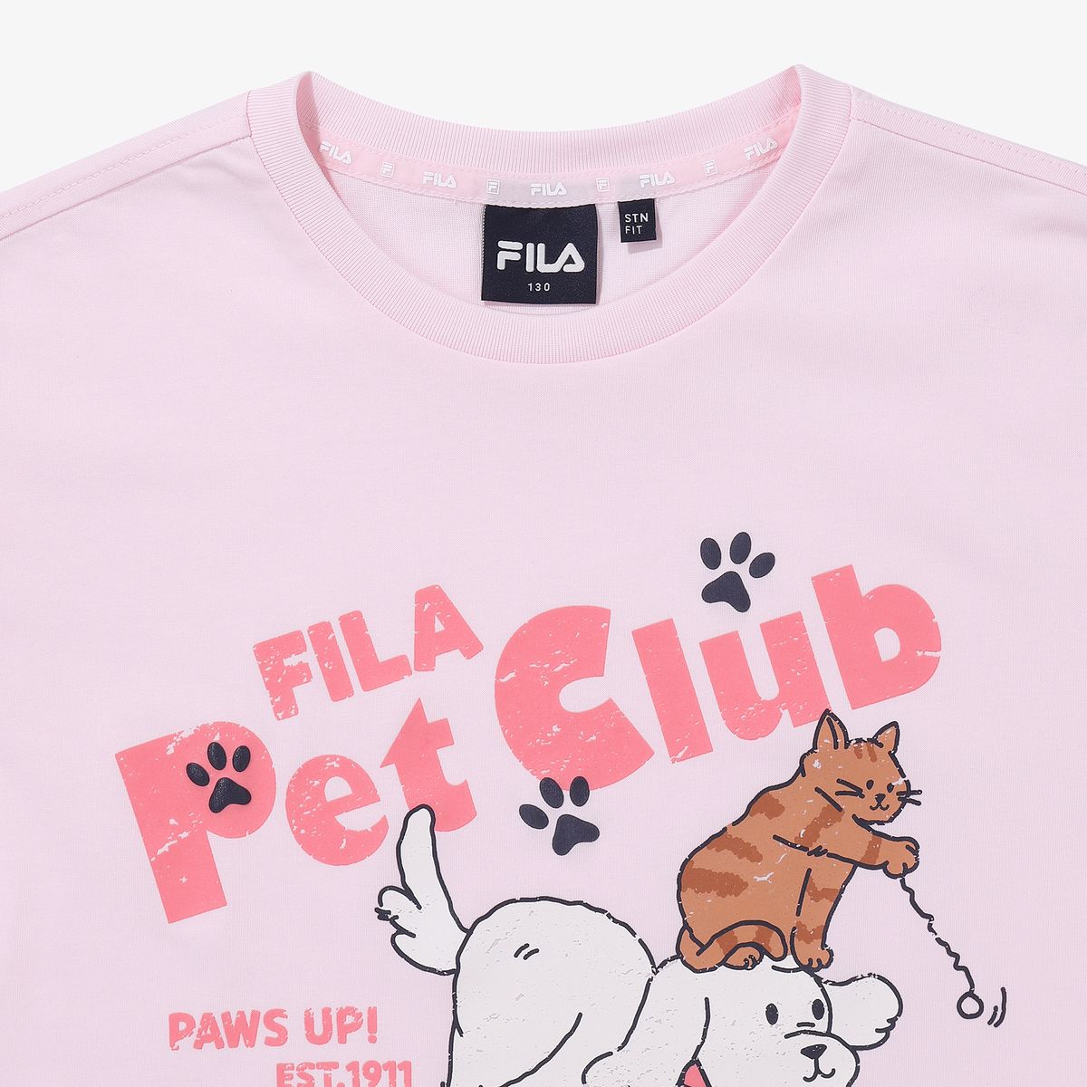 휠라 키즈(FILA KIDS) PET CLUB 반팔 티셔츠