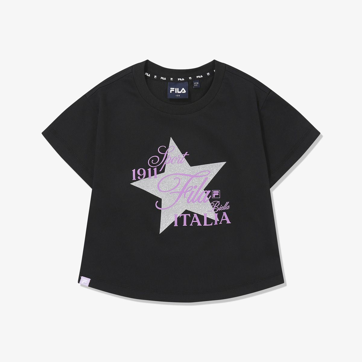 휠라 키즈(FILA KIDS) 트윙클 스티치 크롭티