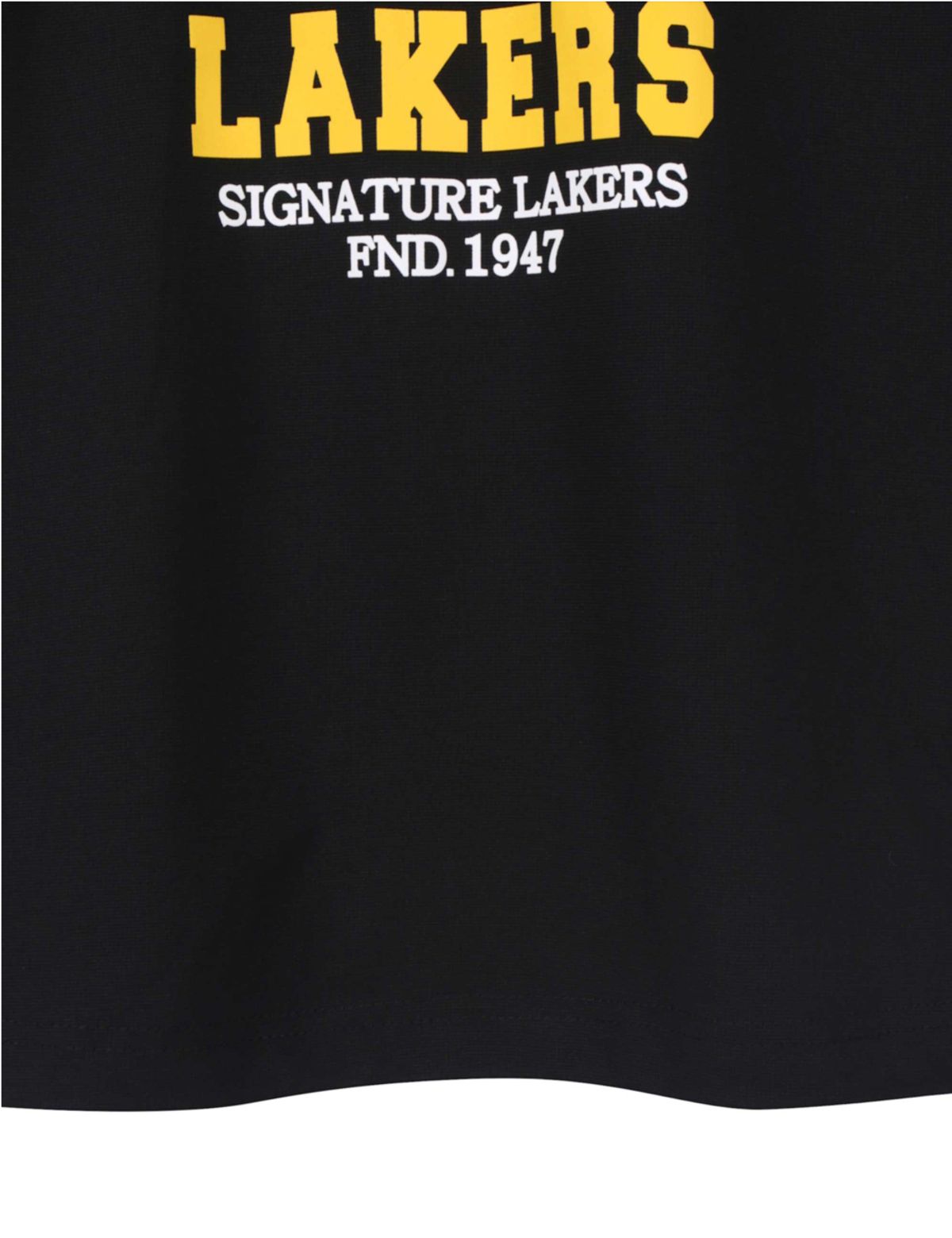 엔비에이(NBA) 빅 레터링 반팔 후드 티셔츠 블랙