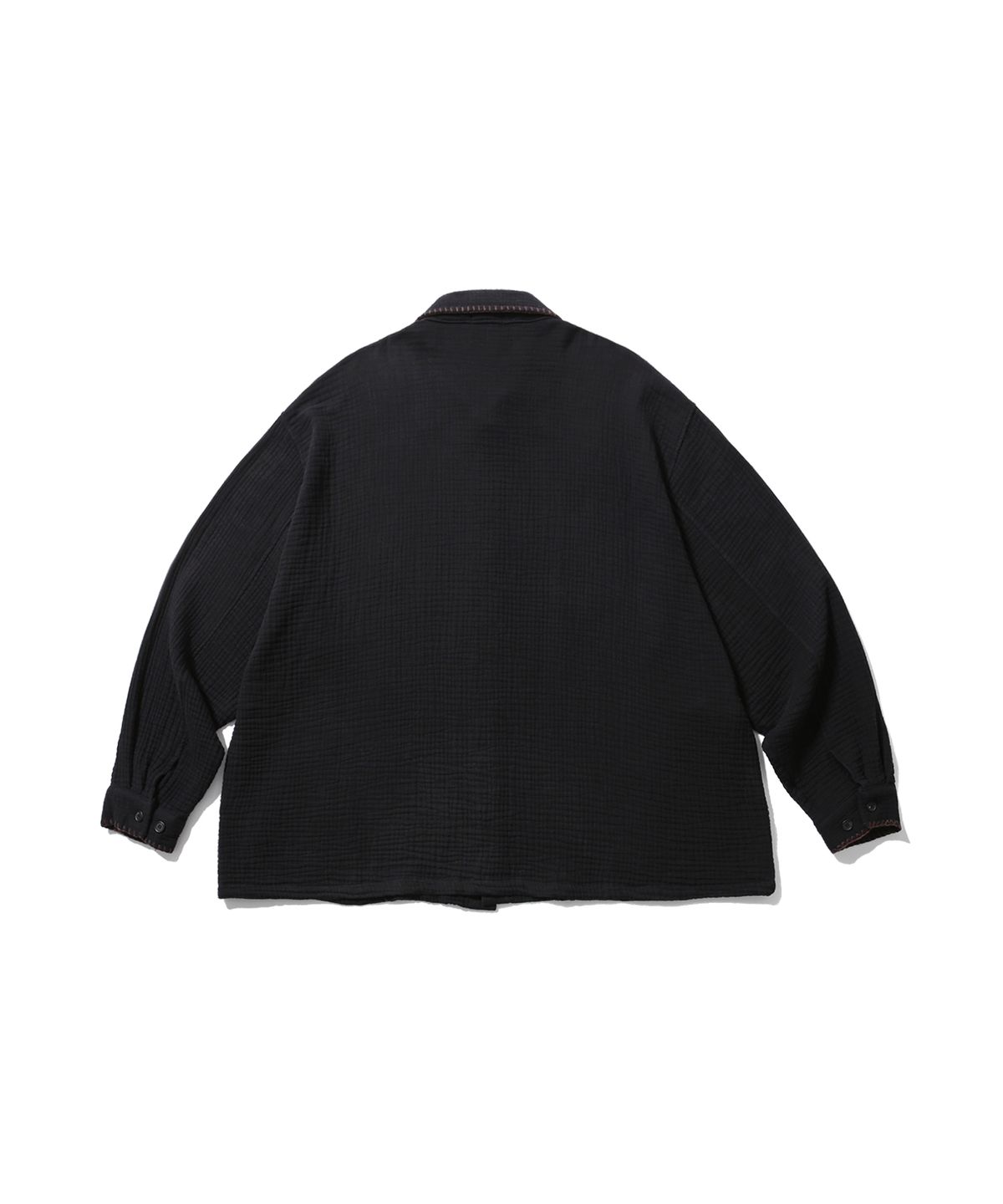 앵글런(ANGLAN) Threadwork Texture Jacket - Black