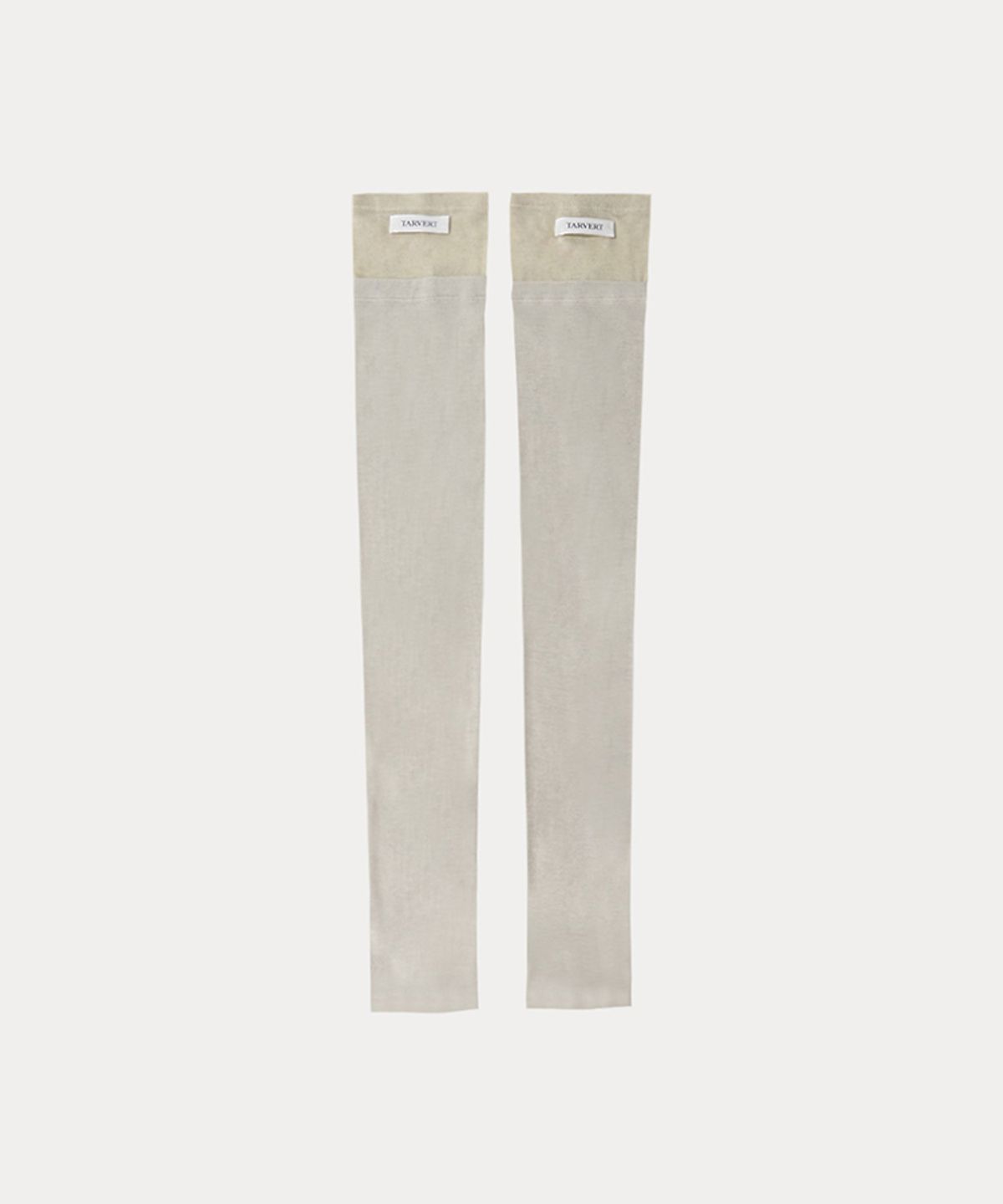 타버트(TARVERT) Logo Layered Legwarmers - Light Beige