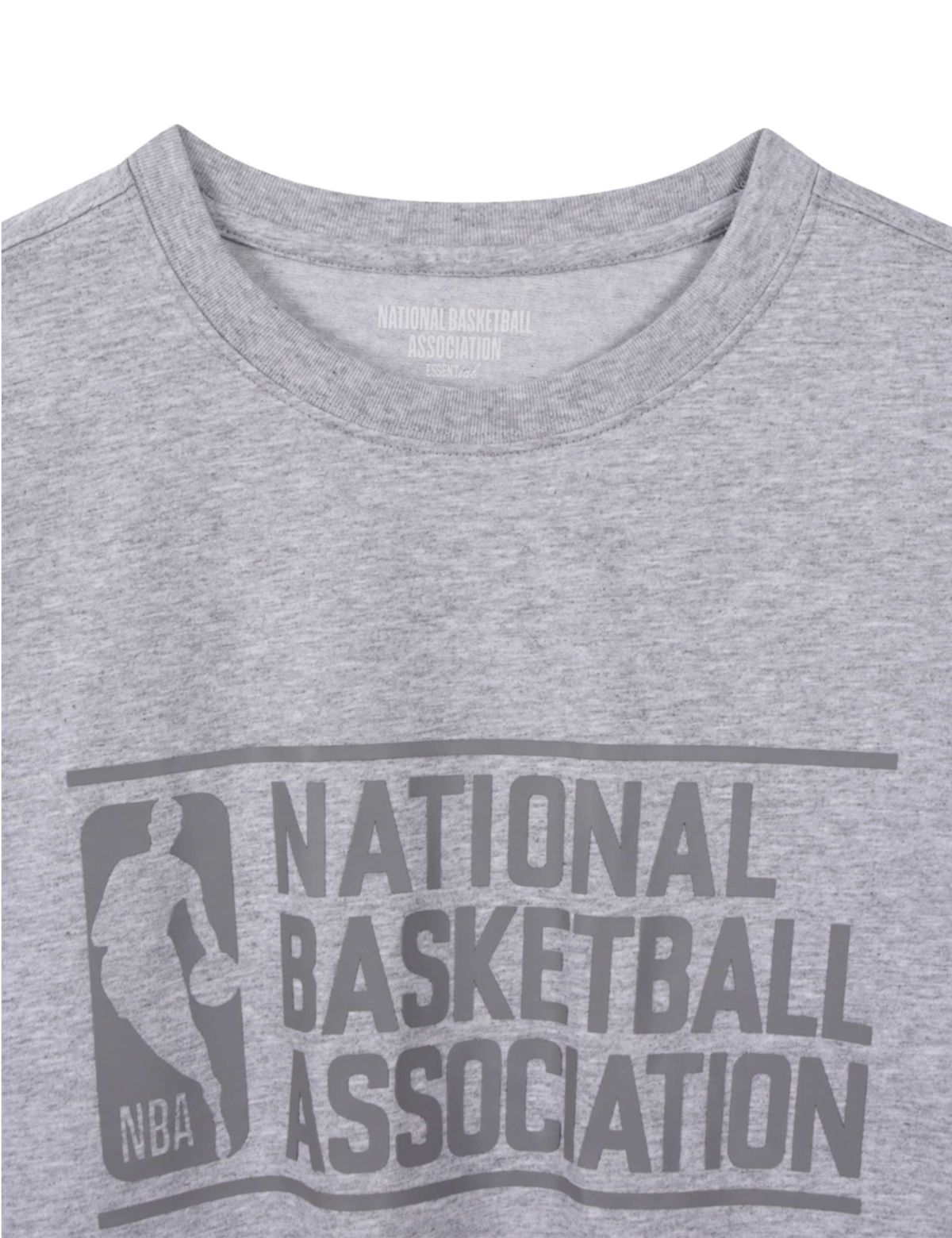 엔비에이(NBA) ESSENTIAL 빅 그래픽 반팔 티셔츠 멜란지 그레이