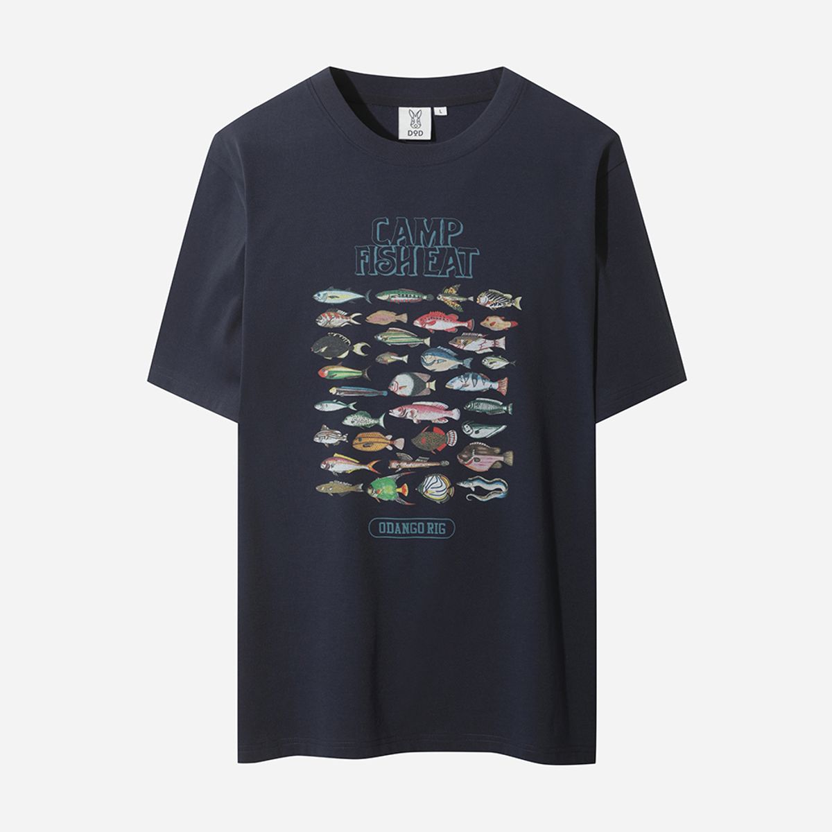디오디(DOD) 사카나 컬렉션 반팔 티셔츠 (NAVY)