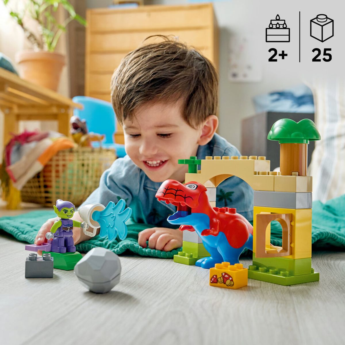 레고(LEGO) 레고 듀플로 10463 공룡 스파이디렉스와 그린 고블린의 대결 [레고공식]