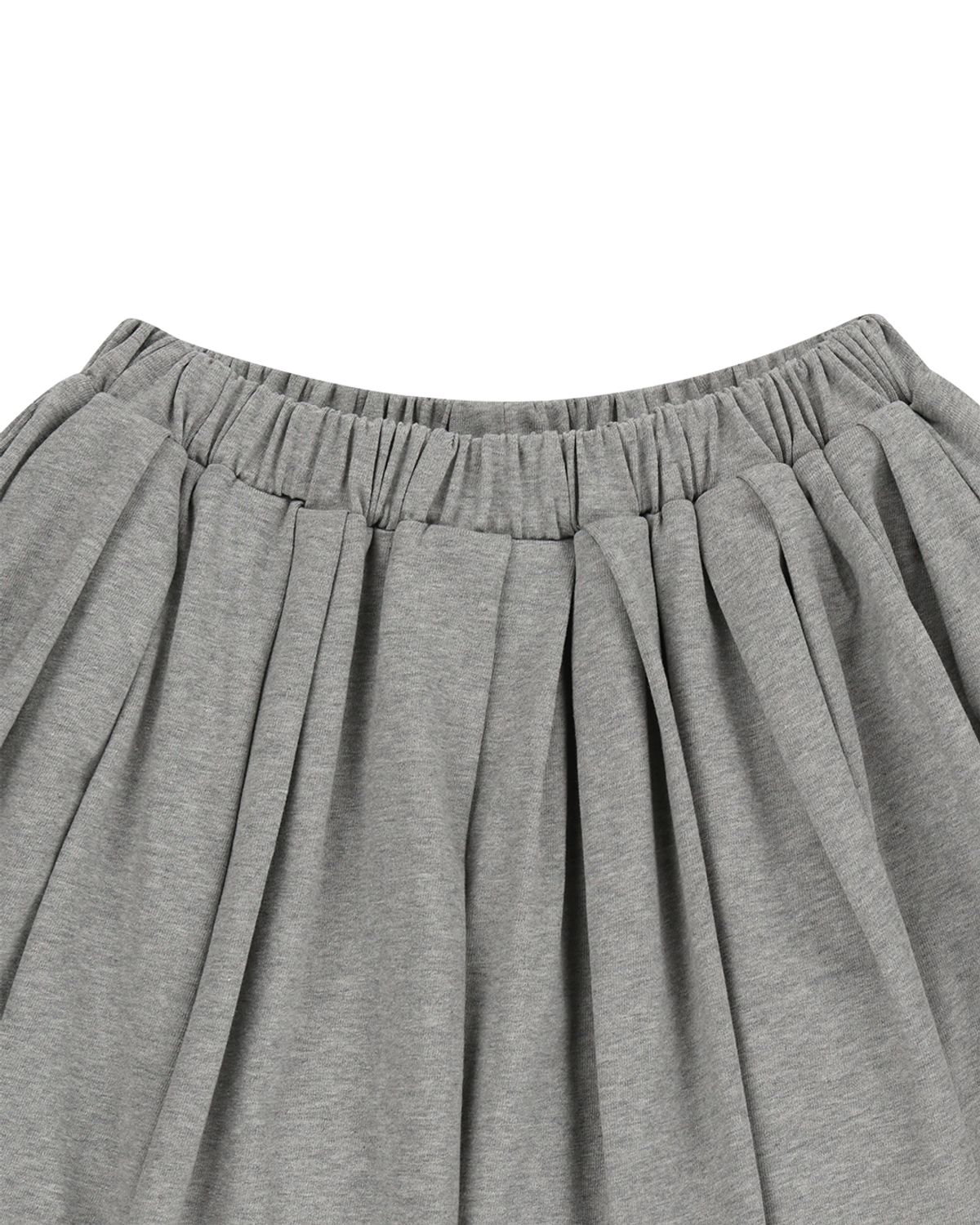 더뮤지엄비지터(THEMUSEUMVISITOR) W MULTI PATCH MIDI SKIRT (GREY)