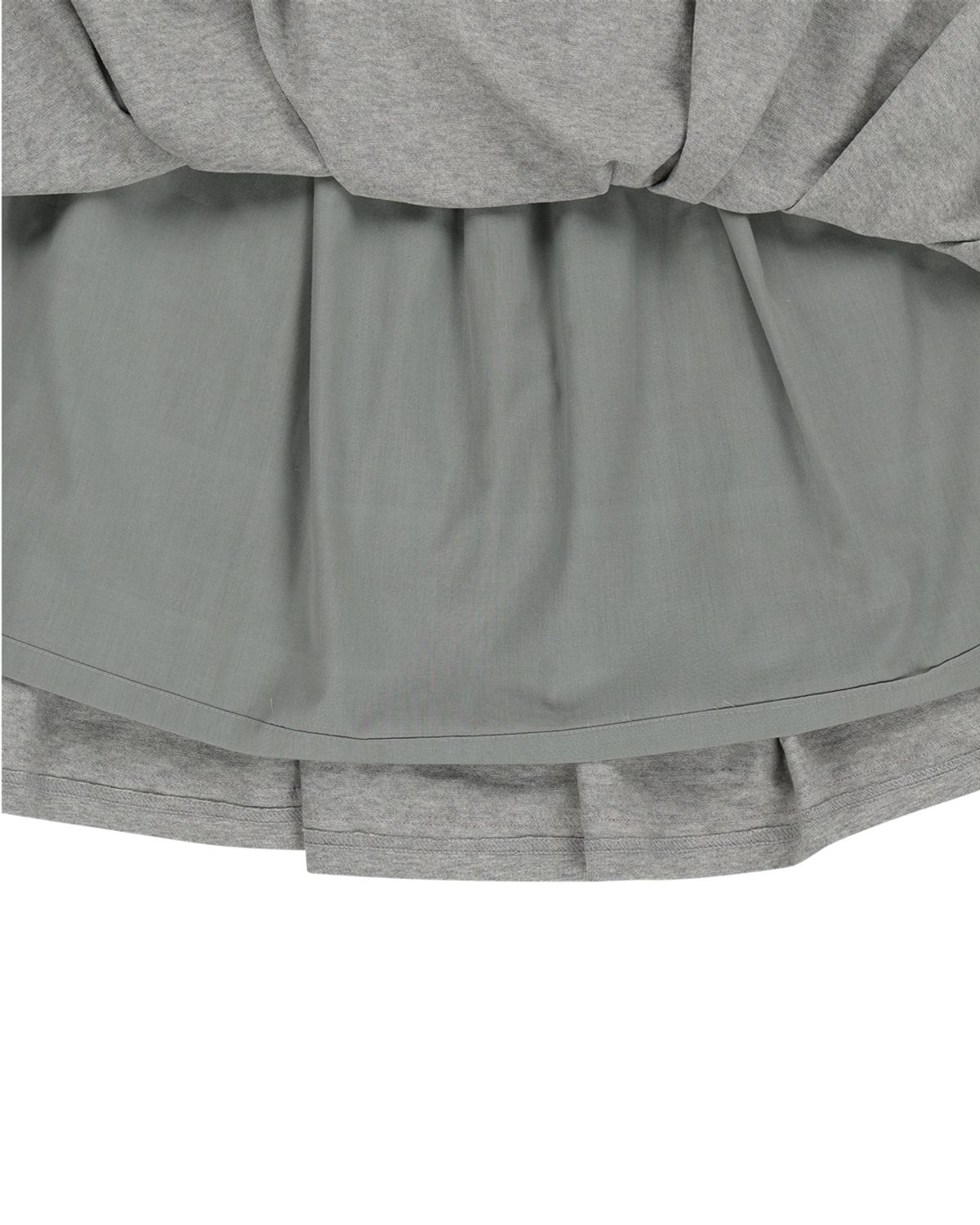 더뮤지엄비지터(THEMUSEUMVISITOR) W MULTI PATCH MIDI SKIRT (GREY)