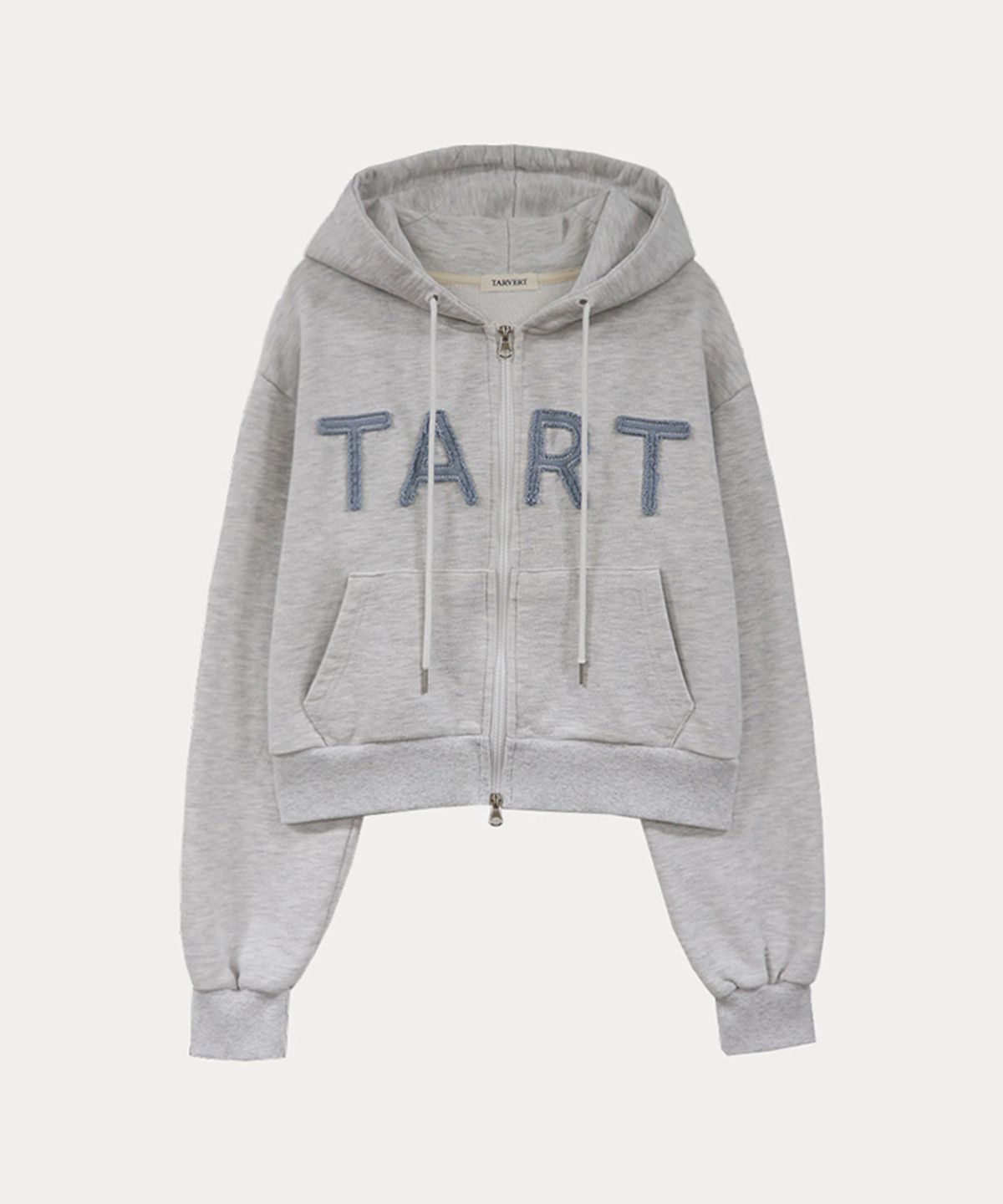 타버트(TARVERT) Tart Patch Hooded Zip Up - White Melange