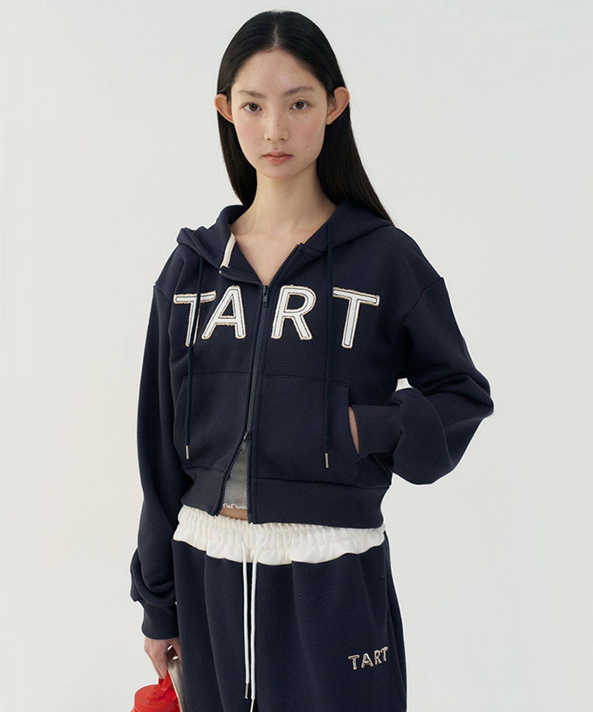 타버트(TARVERT) Tart Patch Hooded Zip Up - Navy