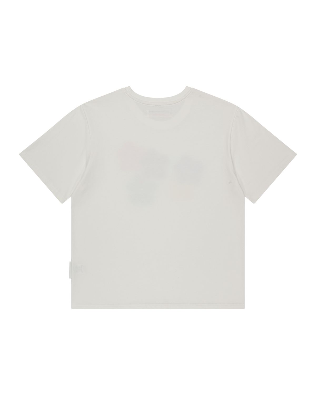 더뮤지엄비지터(THEMUSEUMVISITOR) FIVE FLOWER BLUR T-SHIRTS (WHITE)