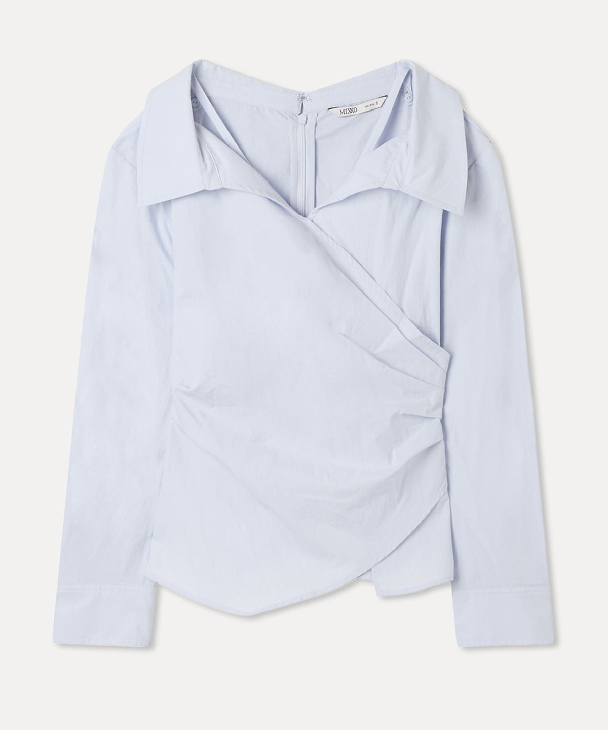 미쏘(MIXXO) 랩 변형 블라우스_MIWBLG411B