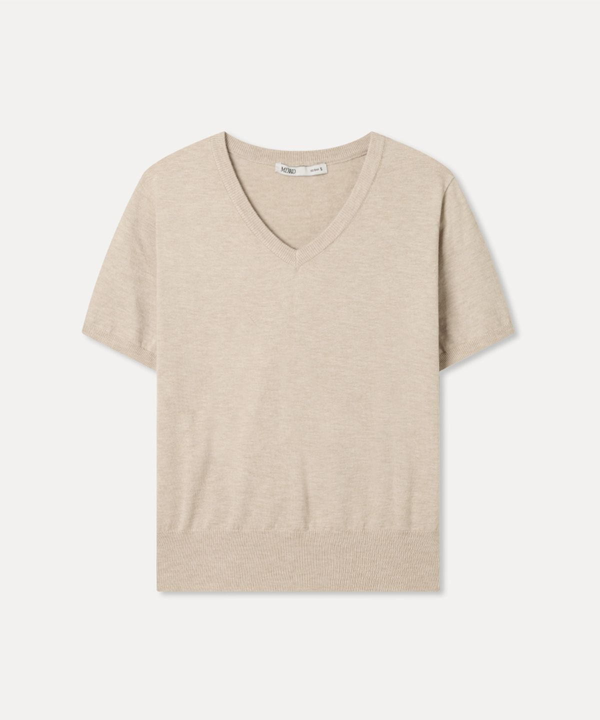 미쏘(MIXXO) [에센셜] V넥 반팔 풀오버_MIWKAG420T