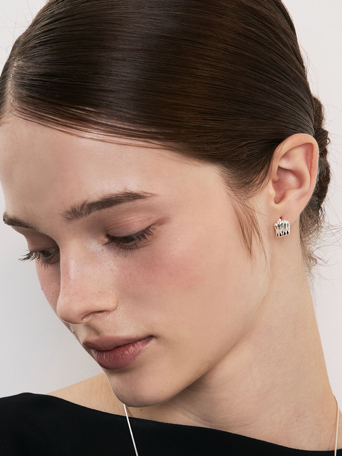 헤이(HEI) venus volume metal one-touch earring