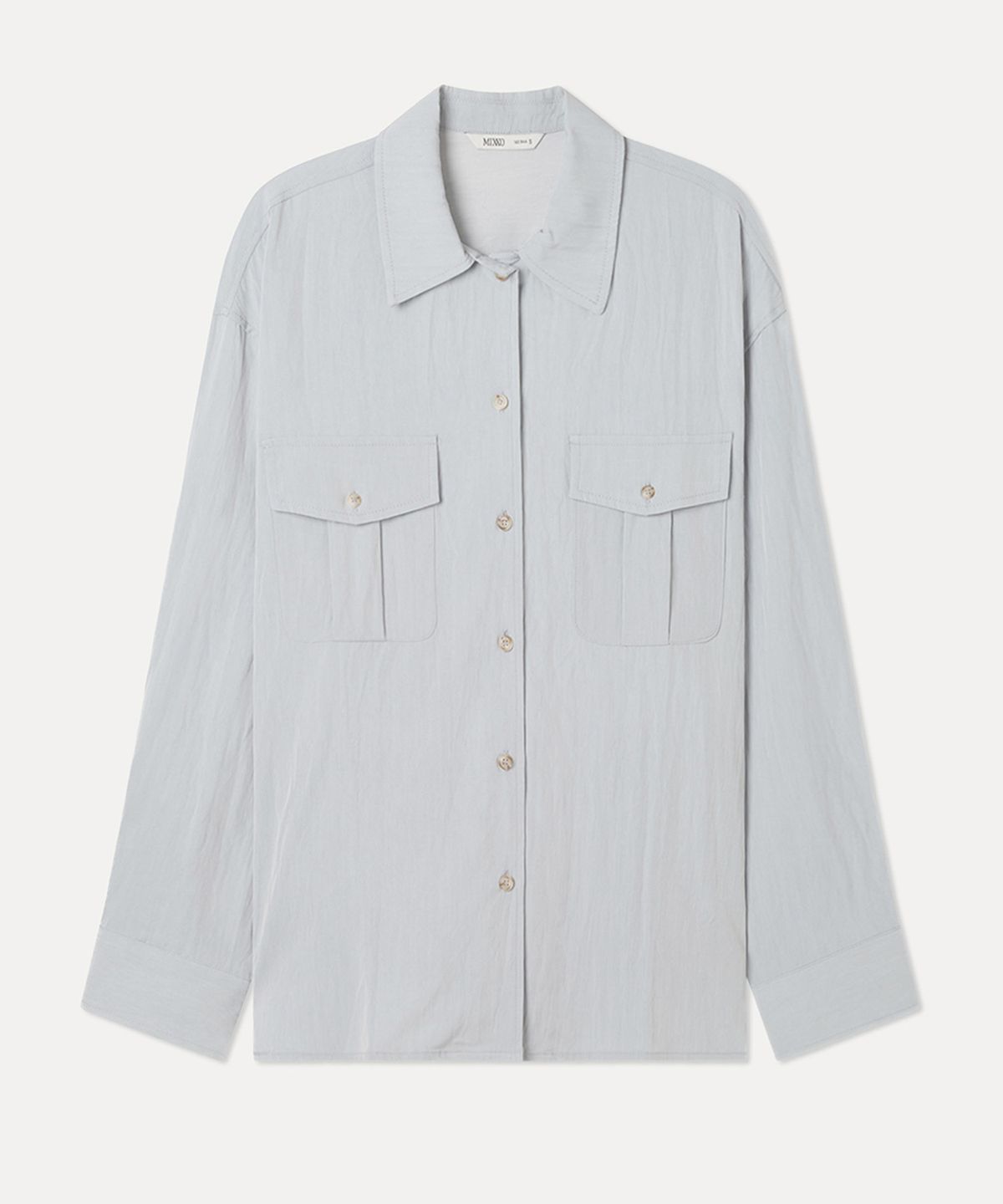미쏘(MIXXO) 아웃포켓 오버핏 셔츠_MIWYWG309B