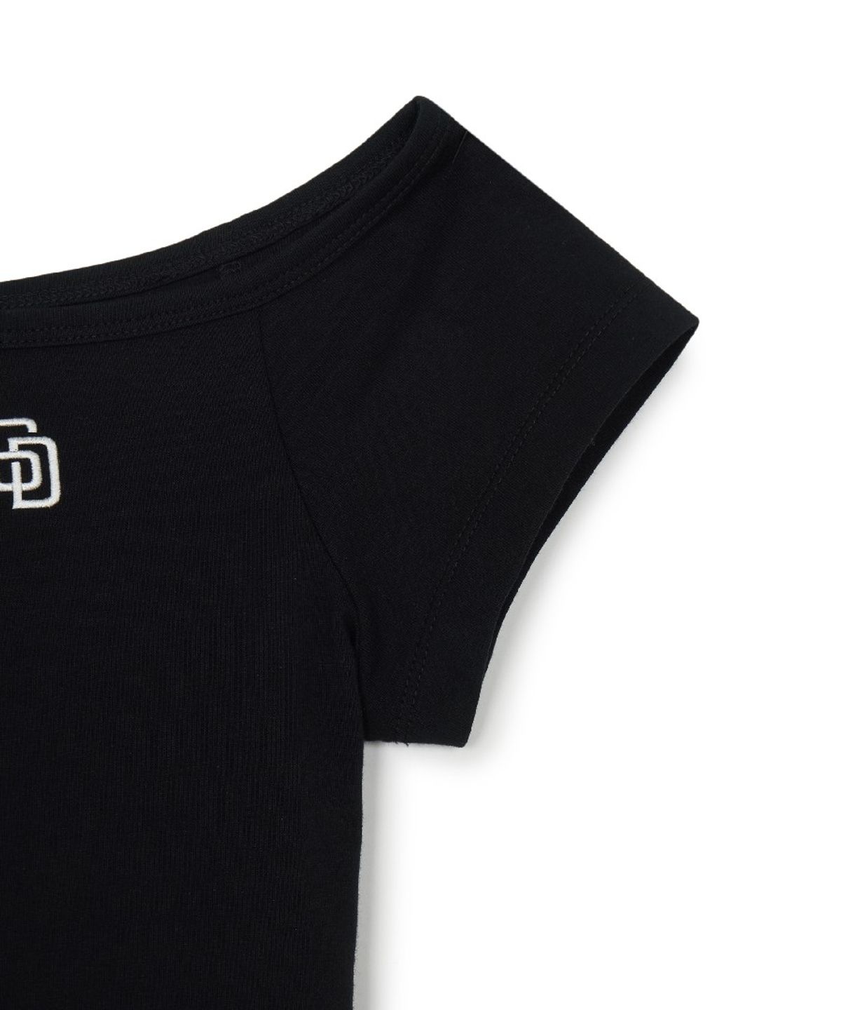 엠엘비(MLB) 여성 베이직 오프숄더 반팔 티셔츠 SD (Black)