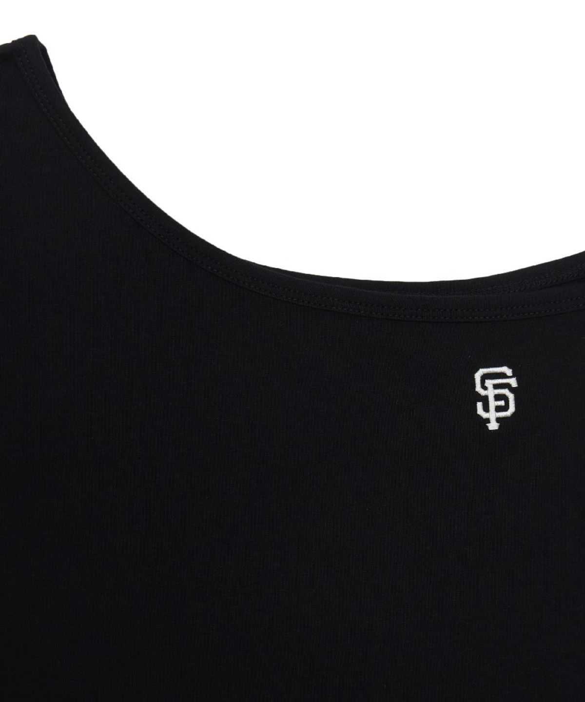 엠엘비(MLB) 여성 베이직 오프숄더 반팔 티셔츠 SF (Black)