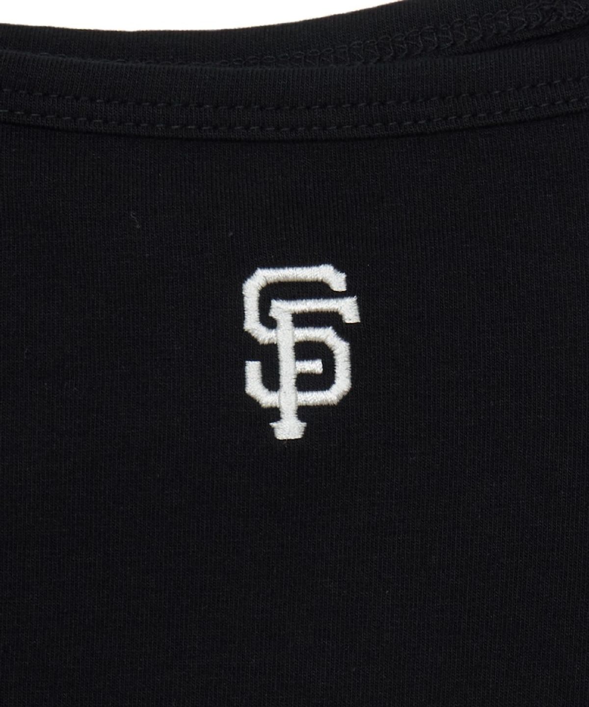 엠엘비(MLB) 여성 베이직 오프숄더 반팔 티셔츠 SF (Black)