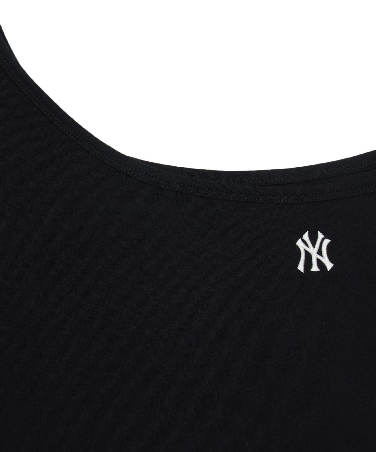 엠엘비(MLB) 여성 베이직 오프숄더 반팔 티셔츠 NY (Black)