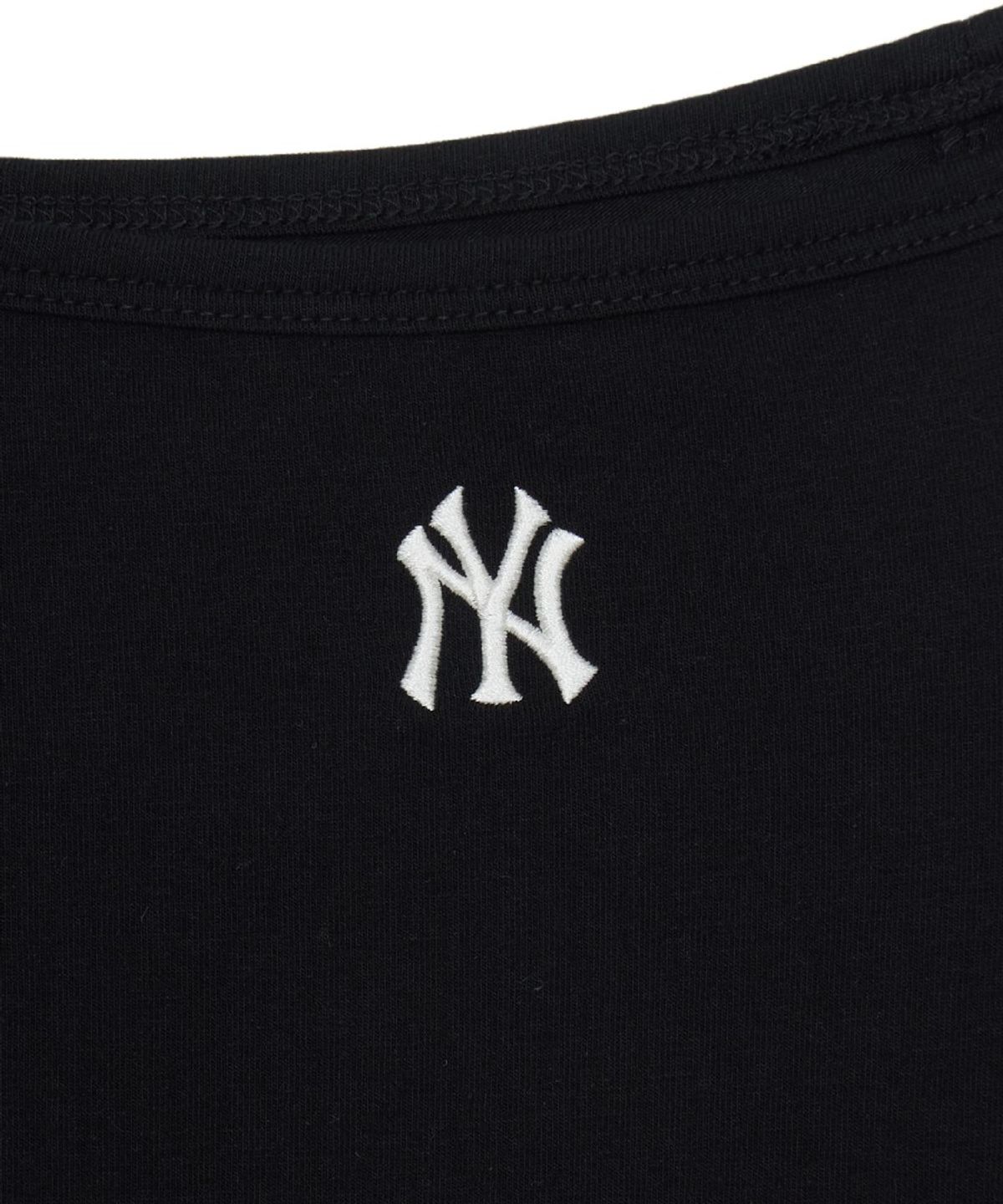 엠엘비(MLB) 여성 베이직 오프숄더 반팔 티셔츠 NY (Black)