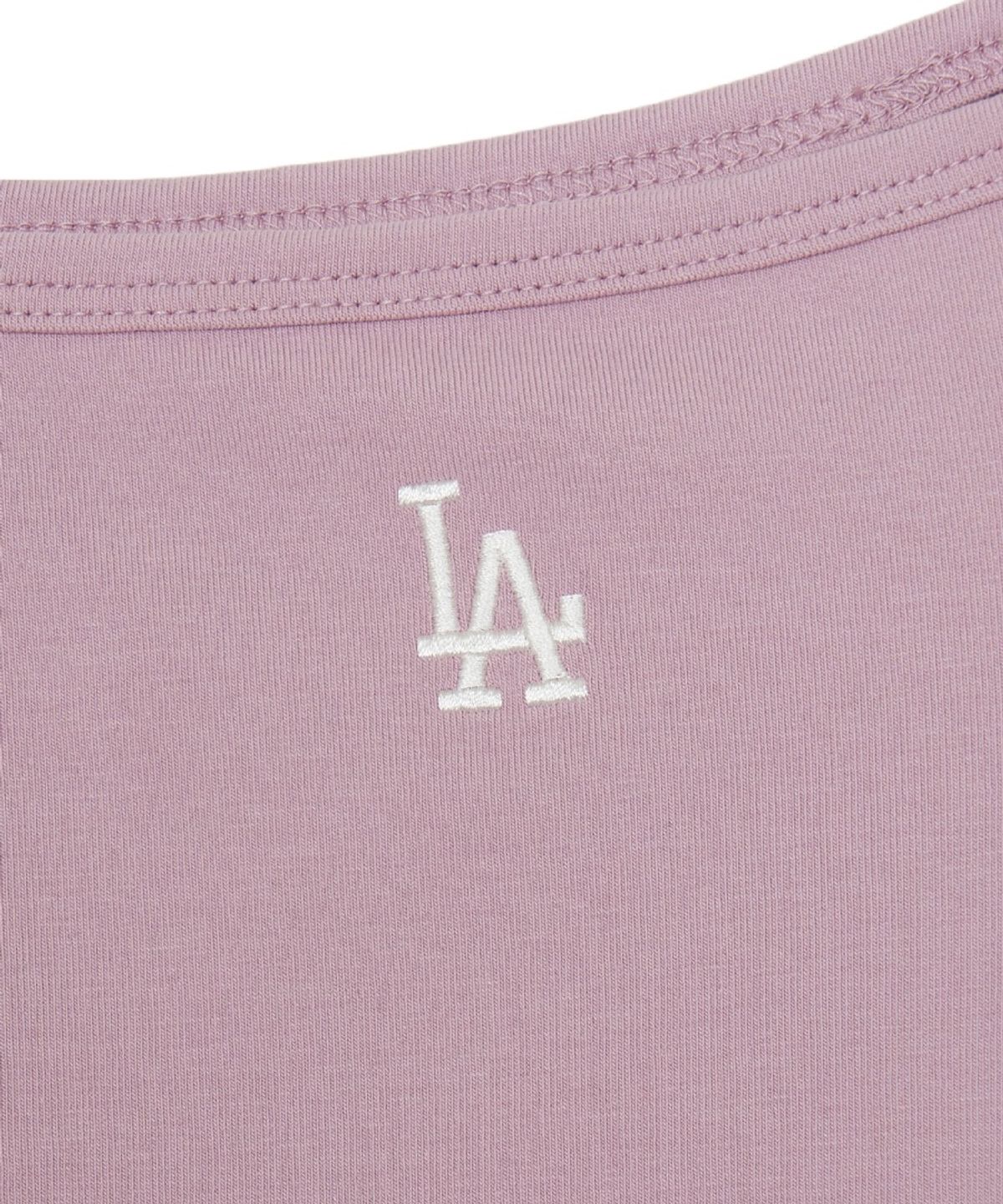 엠엘비(MLB) 여성 베이직 오프숄더 반팔 티셔츠 LA (L.Lavender)