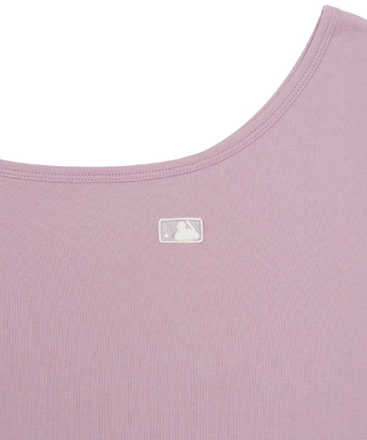엠엘비(MLB) 여성 베이직 오프숄더 반팔 티셔츠 LA (L.Lavender)