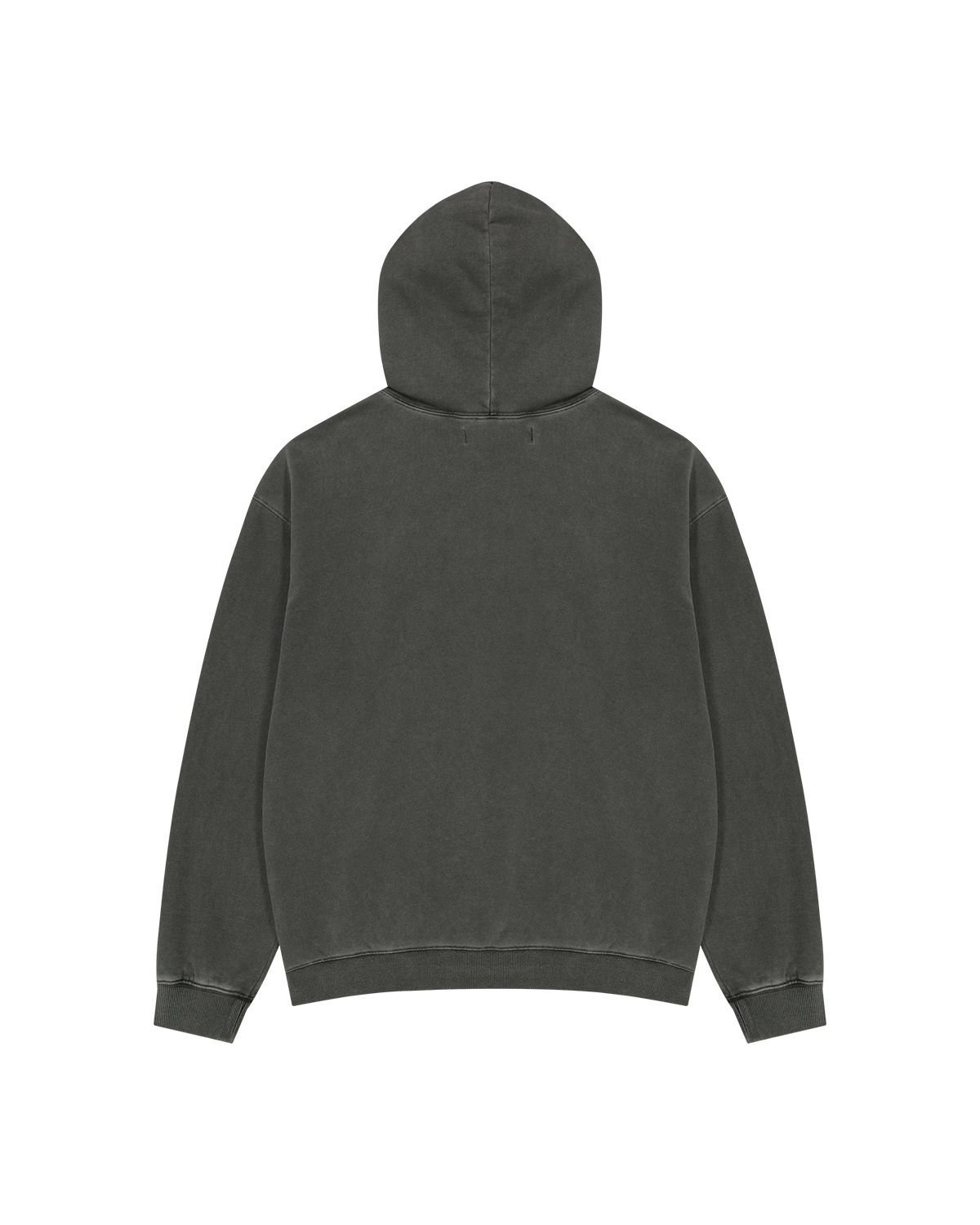 더뮤지엄비지터(THEMUSEUMVISITOR) ART PIGMENT HOODIE (CHARCOAL)