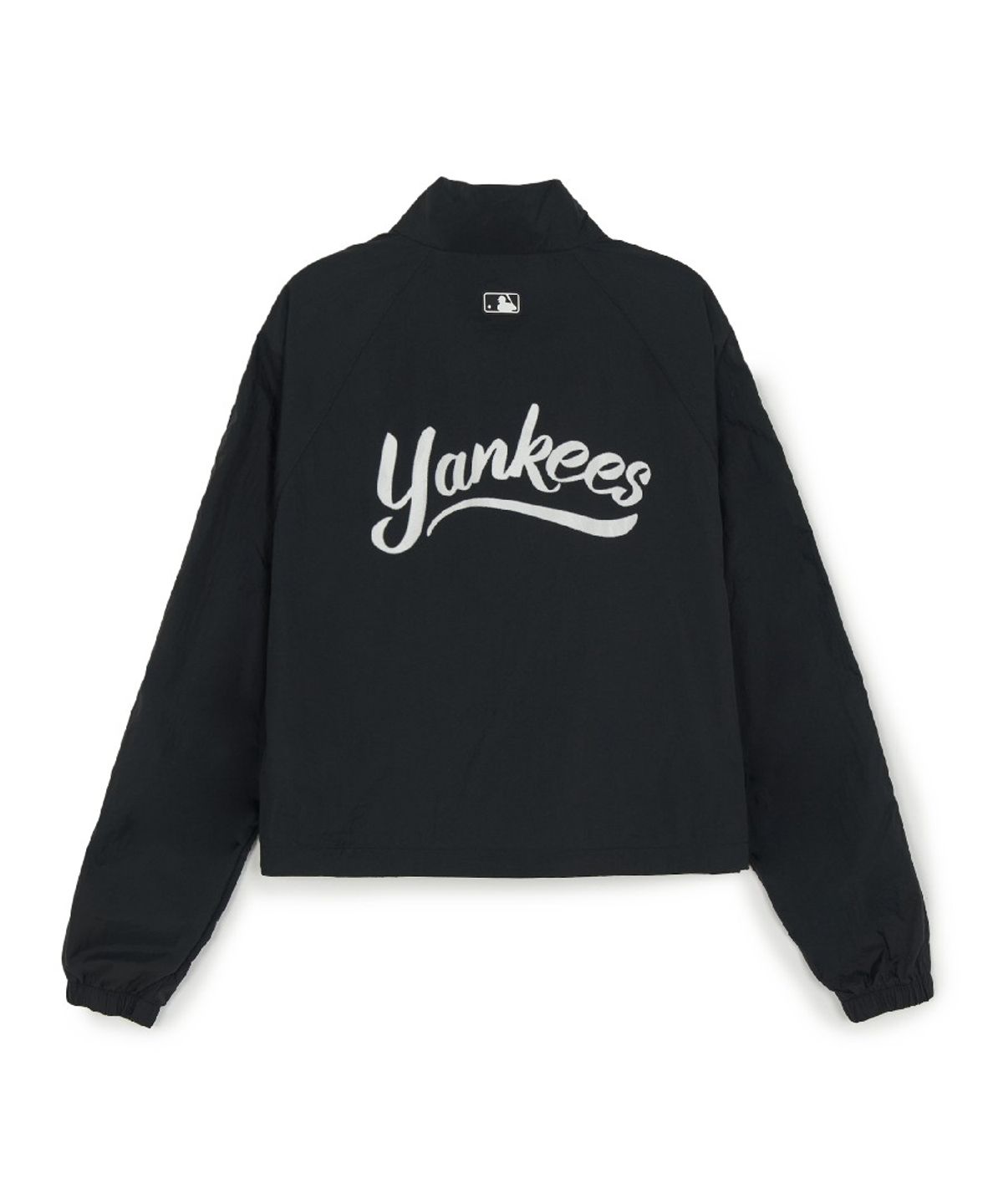 엠엘비(MLB) 여성 스포티브 컬시브 로고 스탠넥 바람막이 NY (Black)