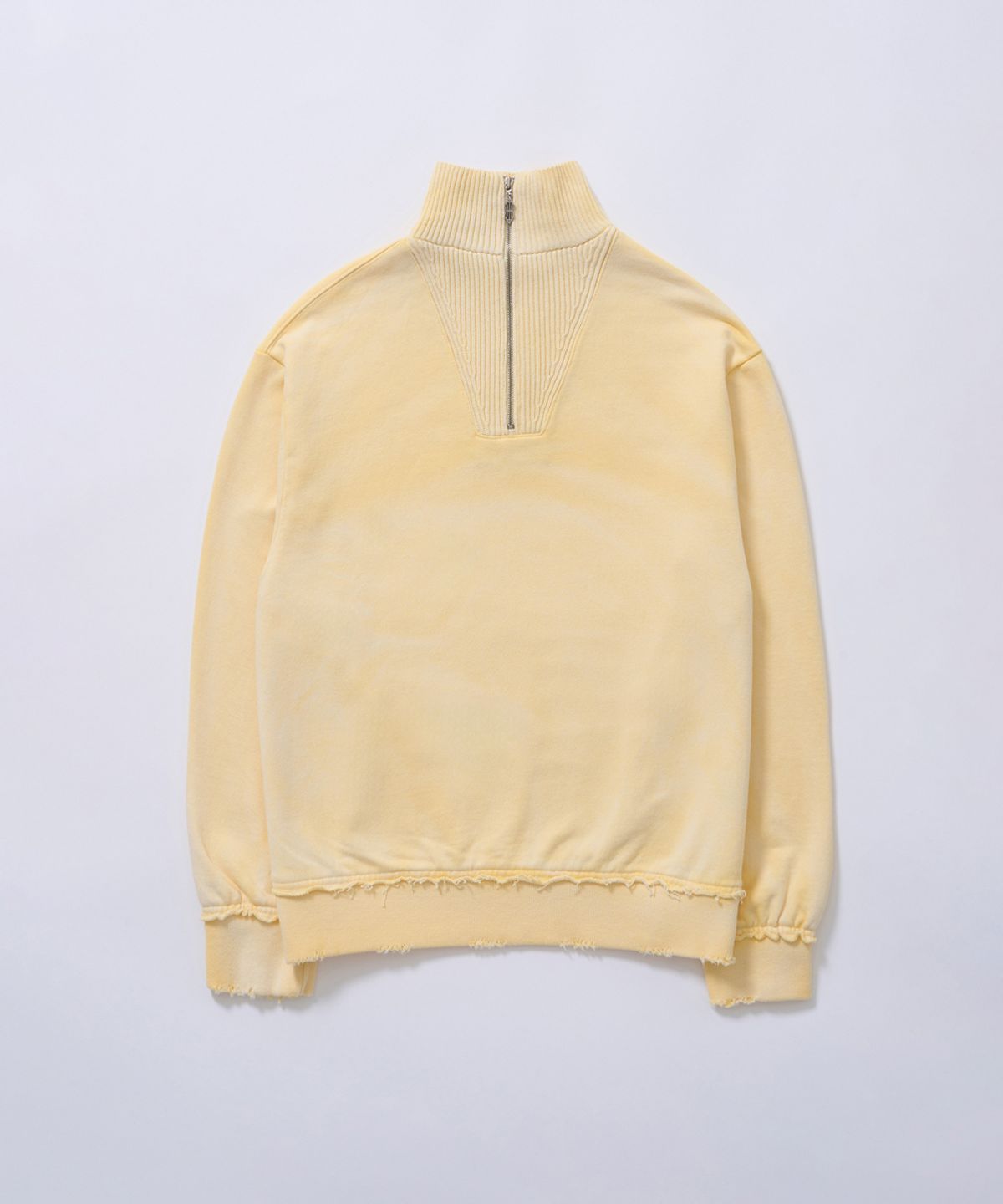 졸리앙볼(JOLIEENVOL) QUARTERNECK KNIT POINT SWEATSHIRT (YELLOW)