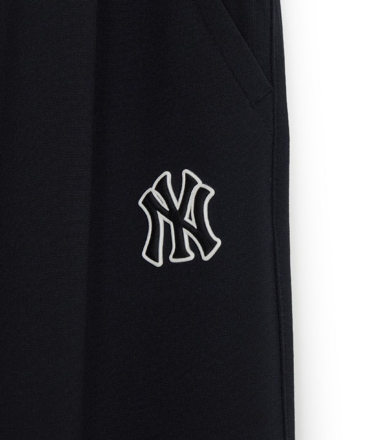 엠엘비(MLB) 베이직 스몰로고 쿨링 와이드 팬츠 NY (Black)