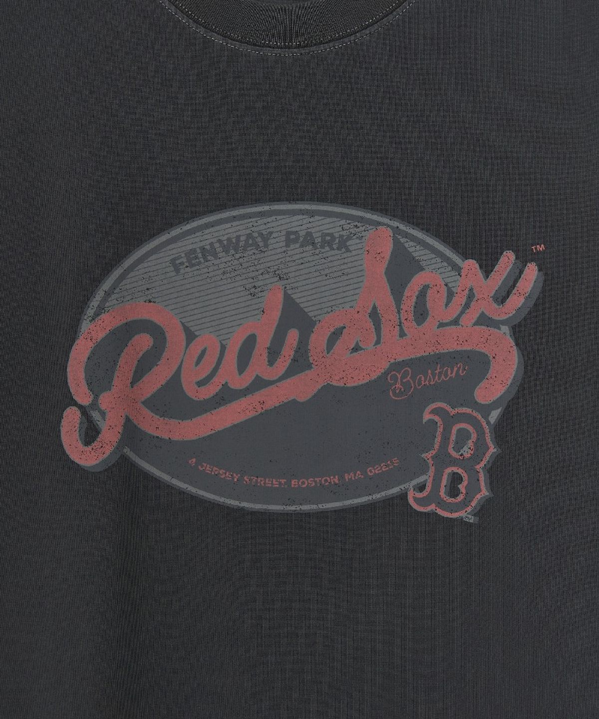 엠엘비(MLB) 빈티지 워싱 그래픽 반팔 티셔츠 BOS (D.Charcoal Grey)