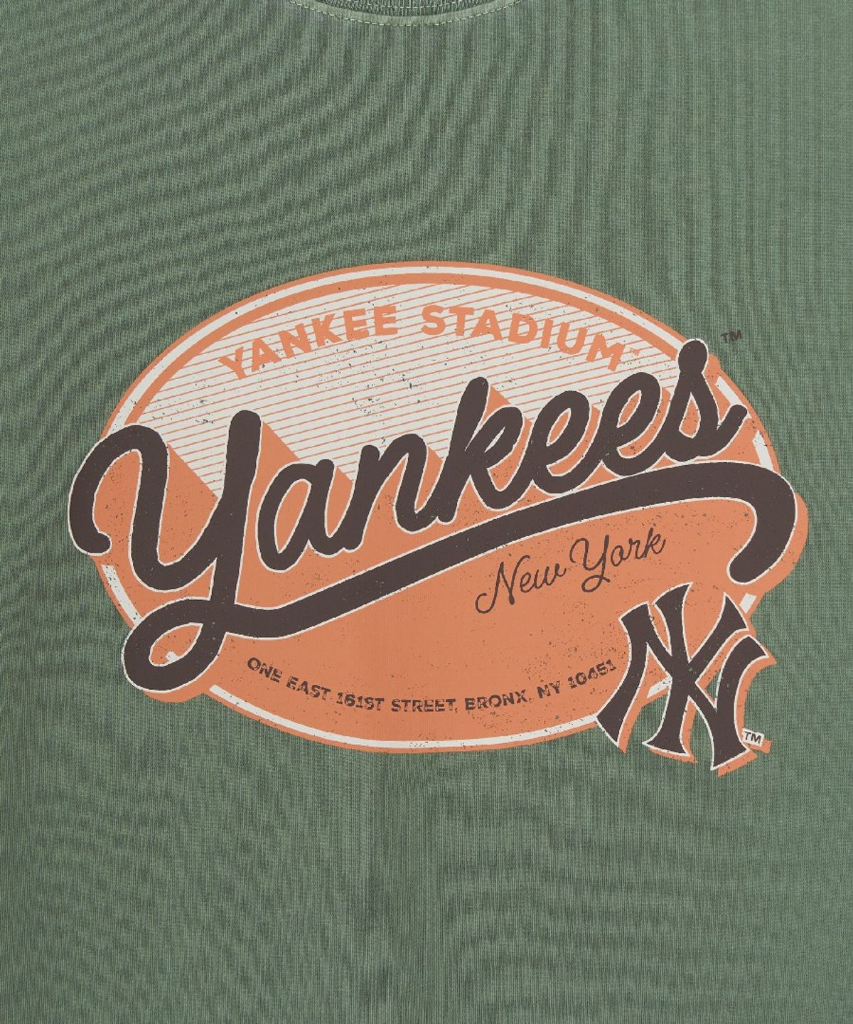 엠엘비(MLB) 빈티지 워싱 그래픽 반팔 티셔츠 NY (Green)