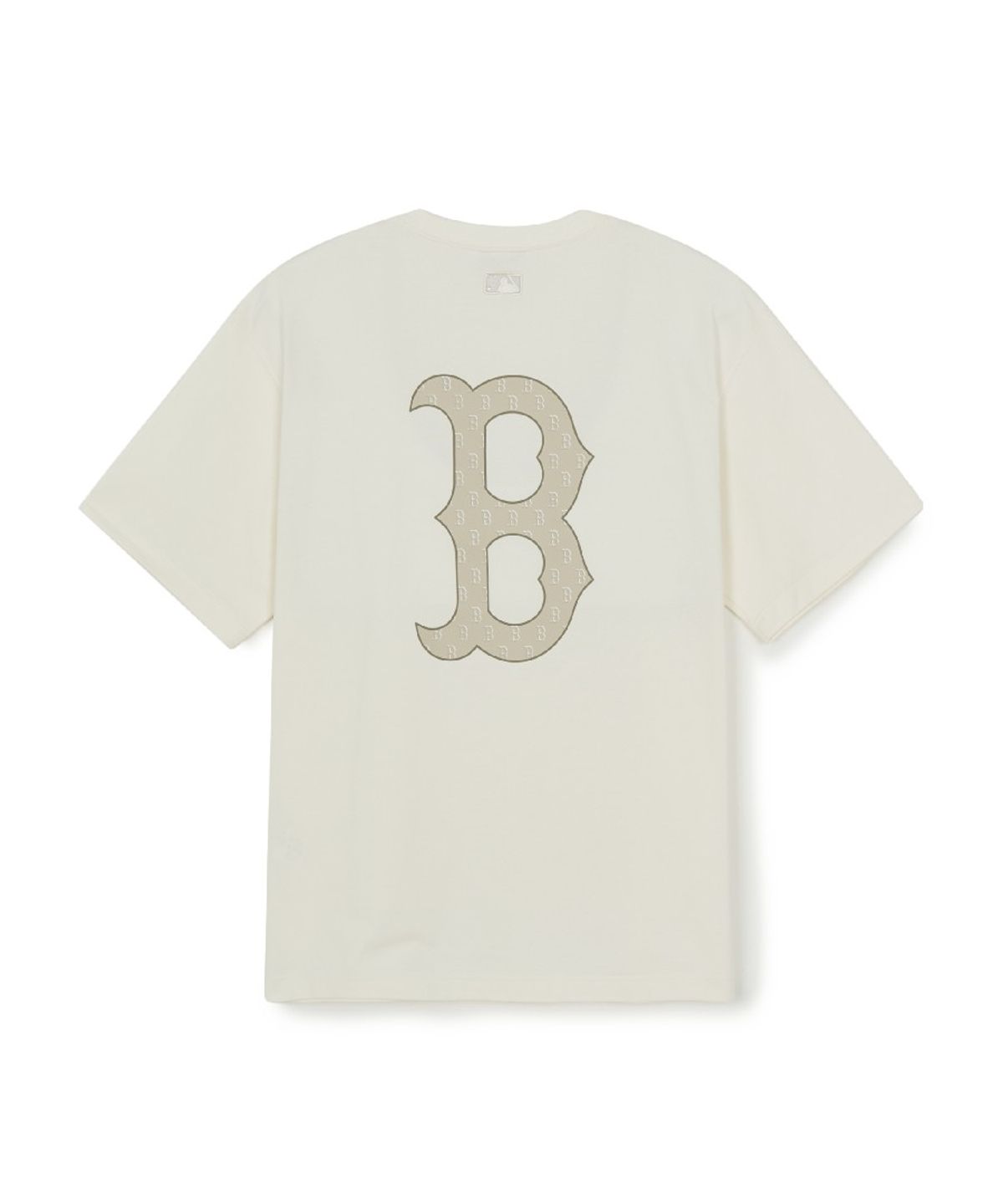 엠엘비(MLB) 클래식 모노그램 빅럭스 오버핏 반팔 티셔츠 BOS (Cream)