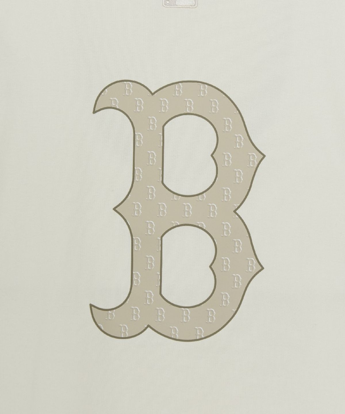 엠엘비(MLB) 클래식 모노그램 빅럭스 오버핏 반팔 티셔츠 BOS (Cream)