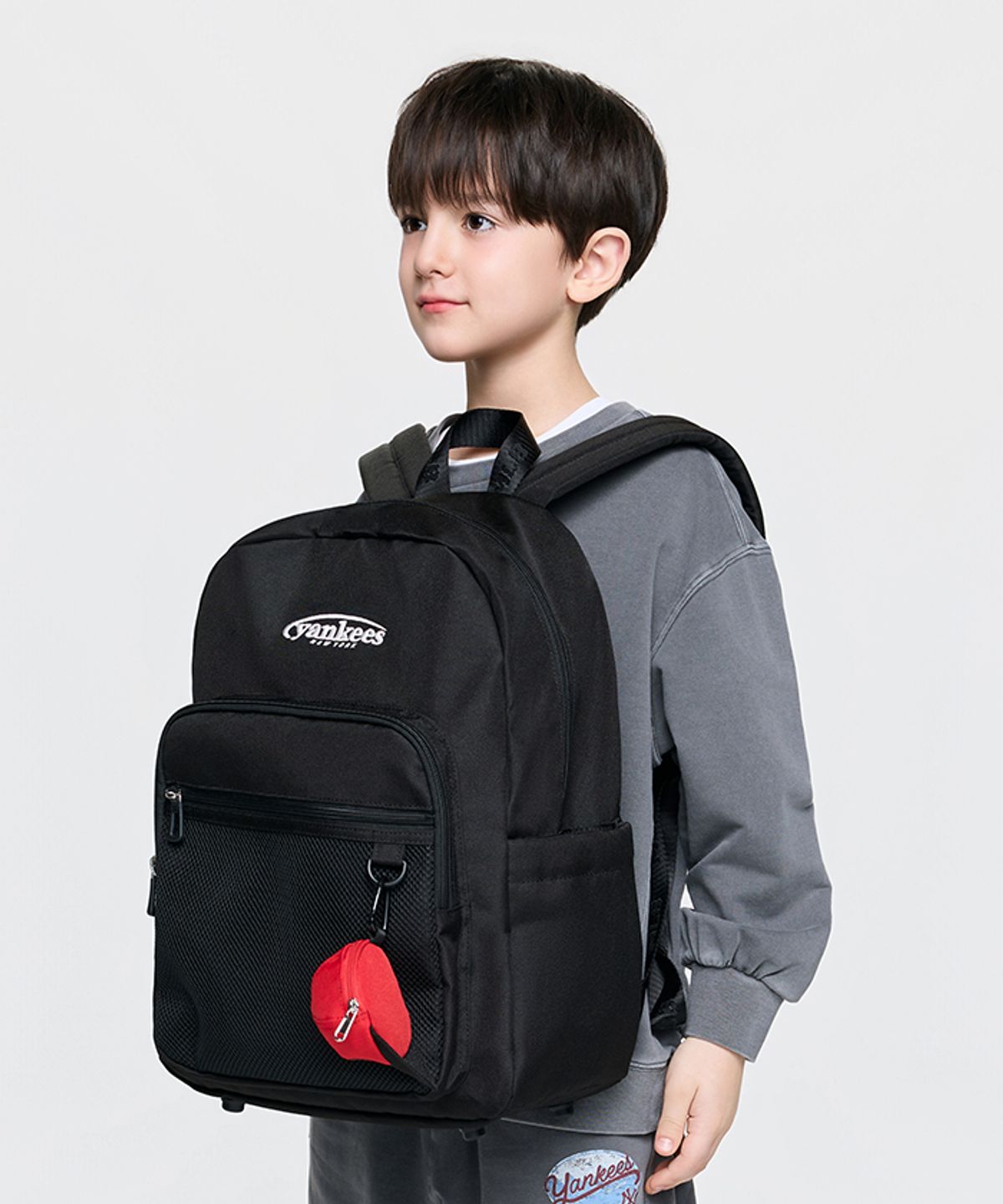 엠엘비 키즈(MLB KIDS) 메쉬 루키 백팩 NY (Black)